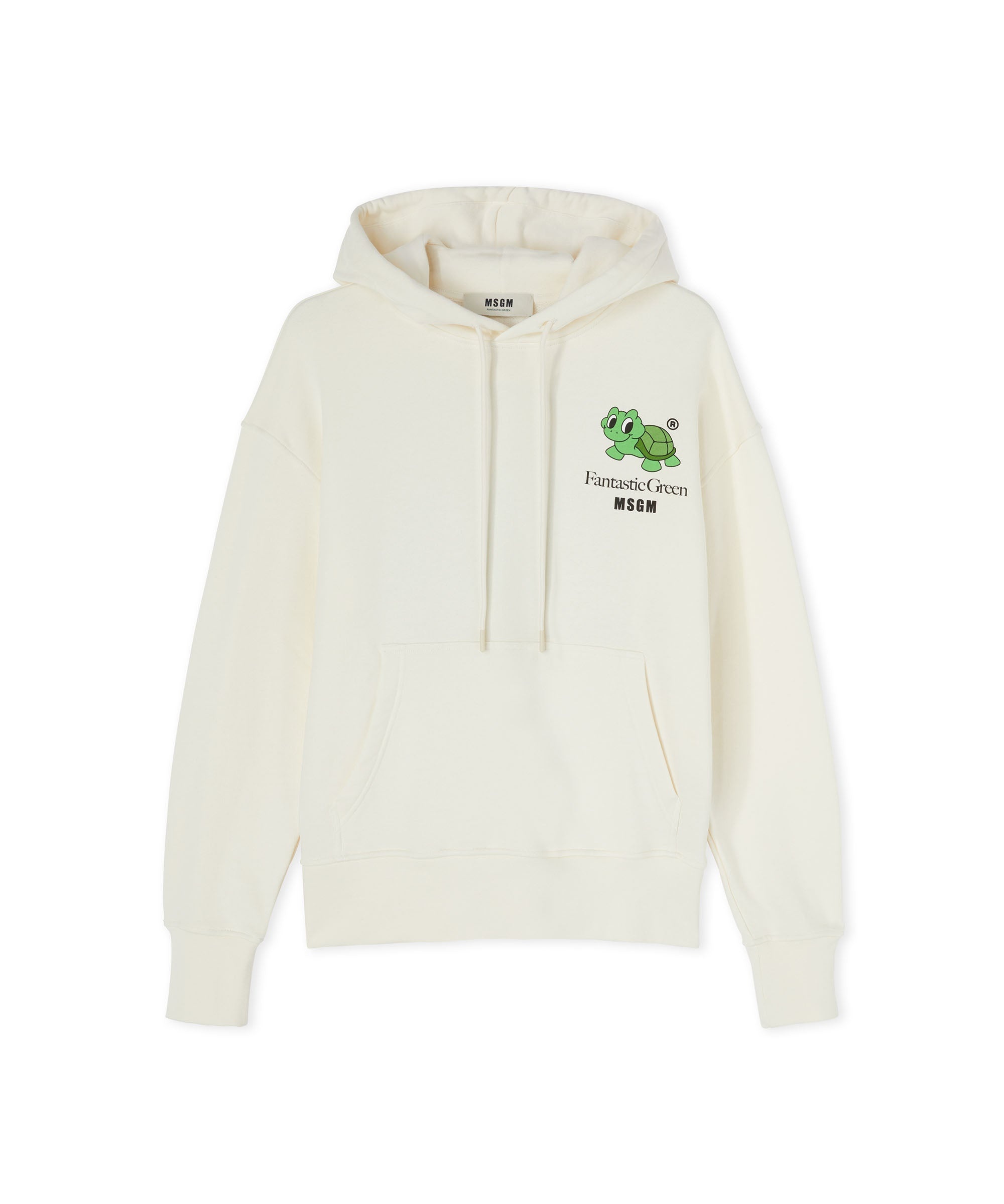 Organic cotton hooded sweatshirt from the MSGM Fantastic Green Capsule - 3