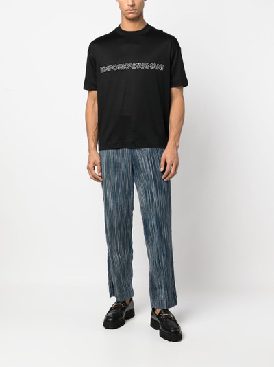 EMPORIO ARMANI lyocell-cotton T-shirt outlook