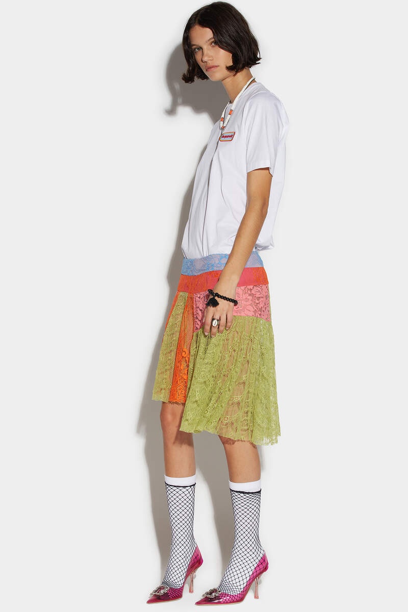 PANNELED MINI SKIRT - 4