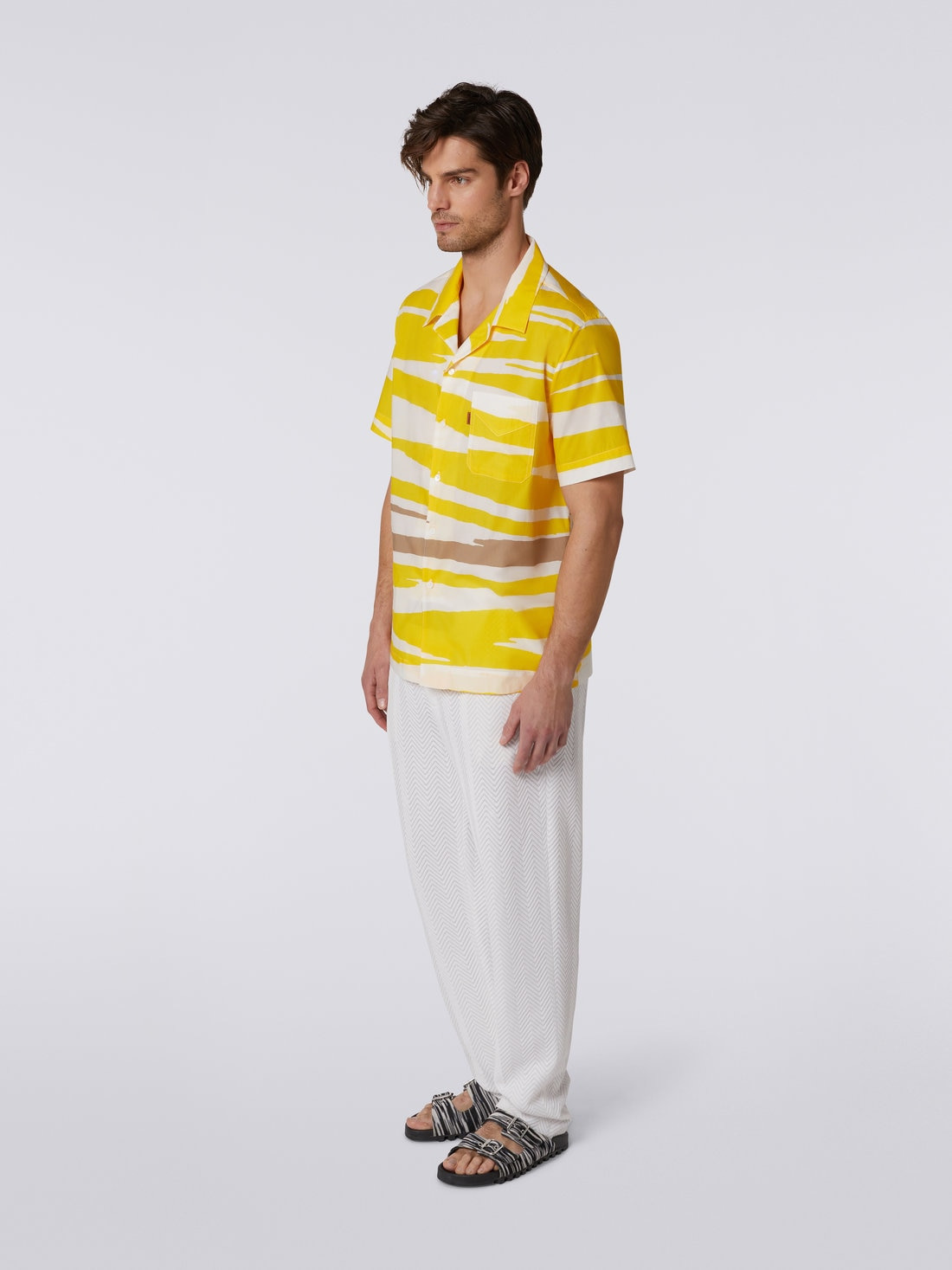 Short-sleeved cotton bowling shirt - 3