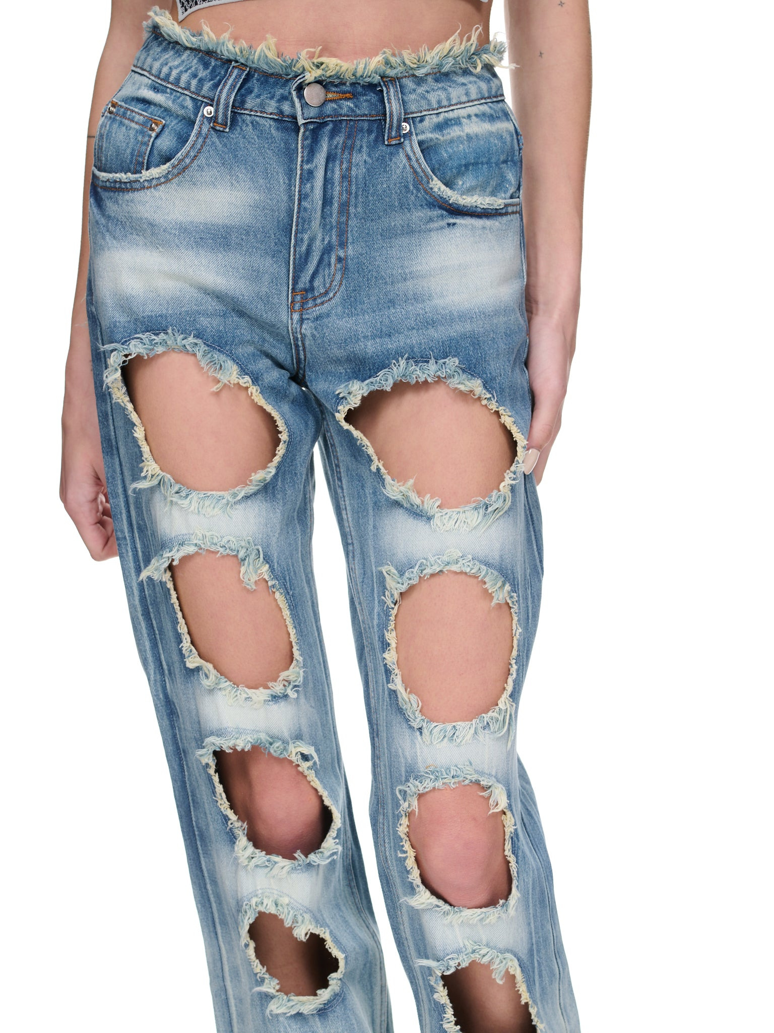 Cut-Out Jeans - 4