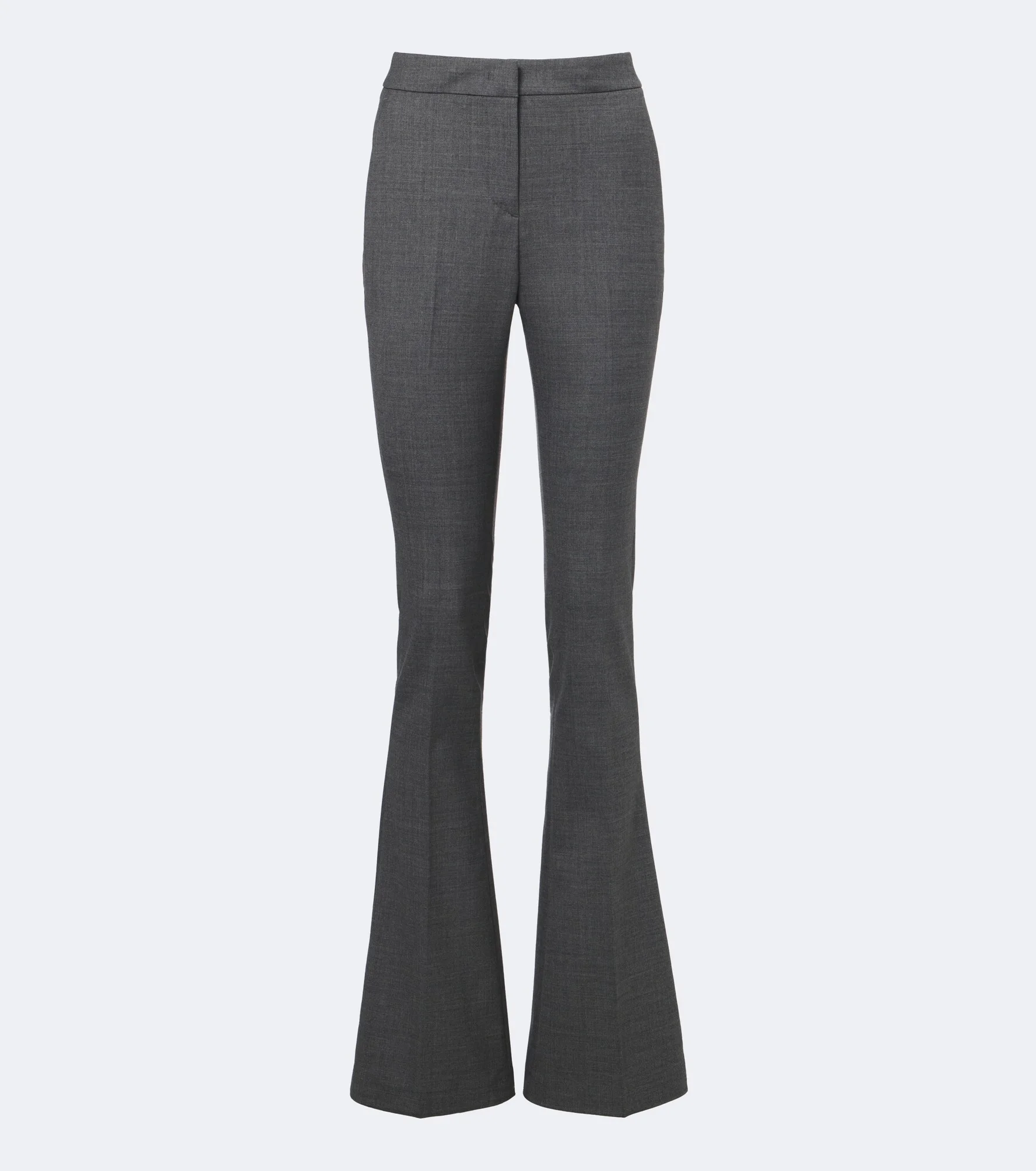 Mid-rise flared pants - 1