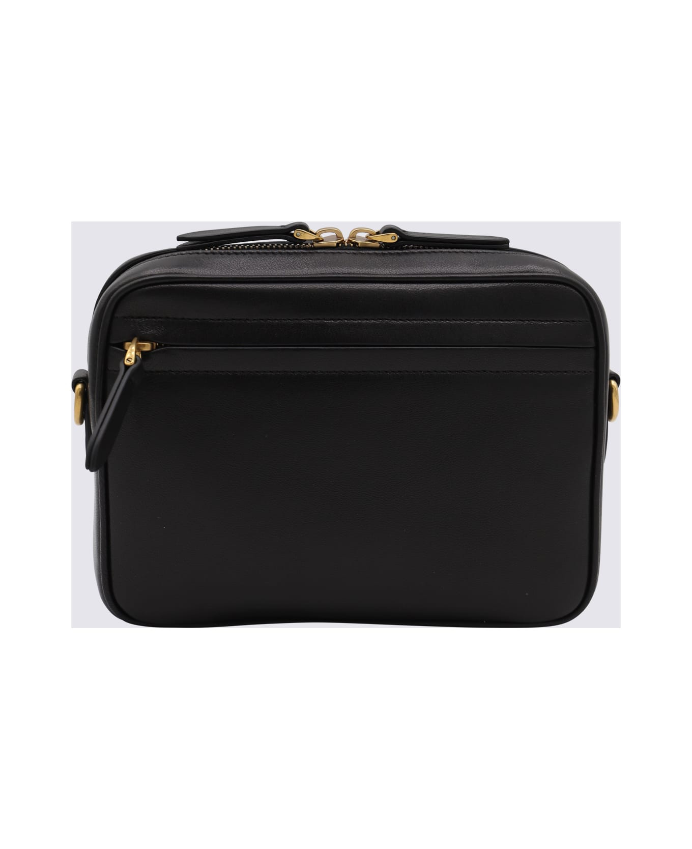 Black And Brown Leather Crossbody Bag - 3