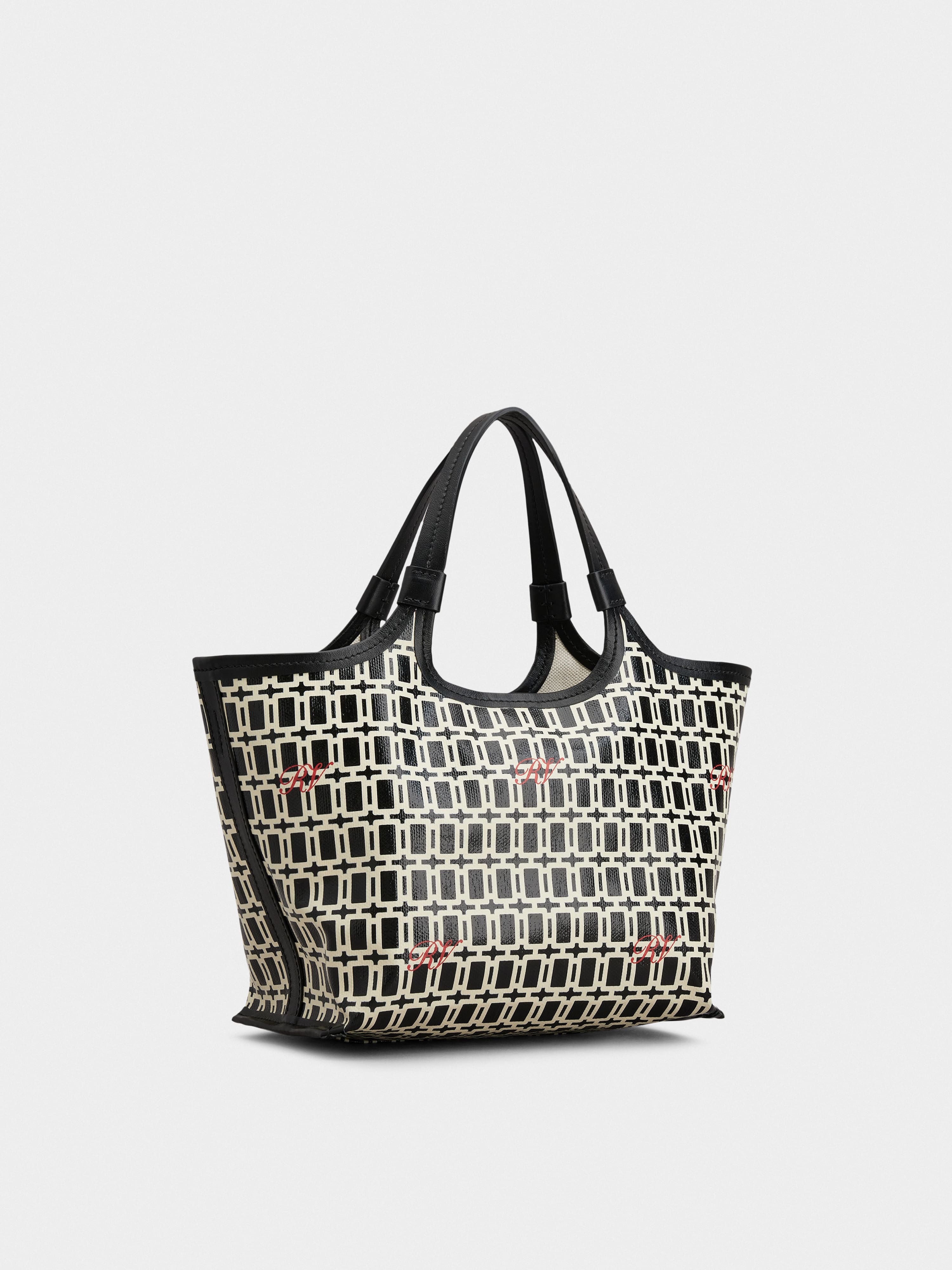 Grand Vivier Mini Shopping Bag in fabric - 3