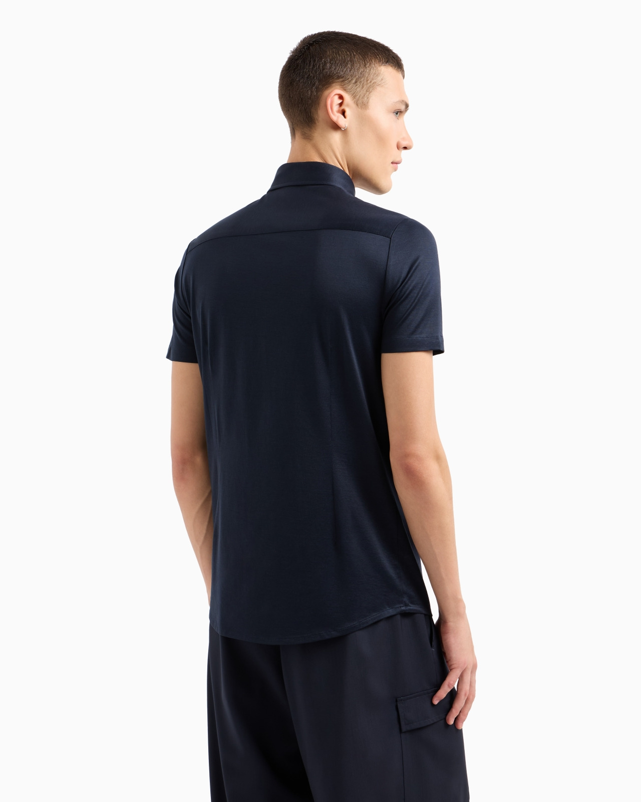 ASV Lyocell-blend jersey short-sleeved shirt - 3