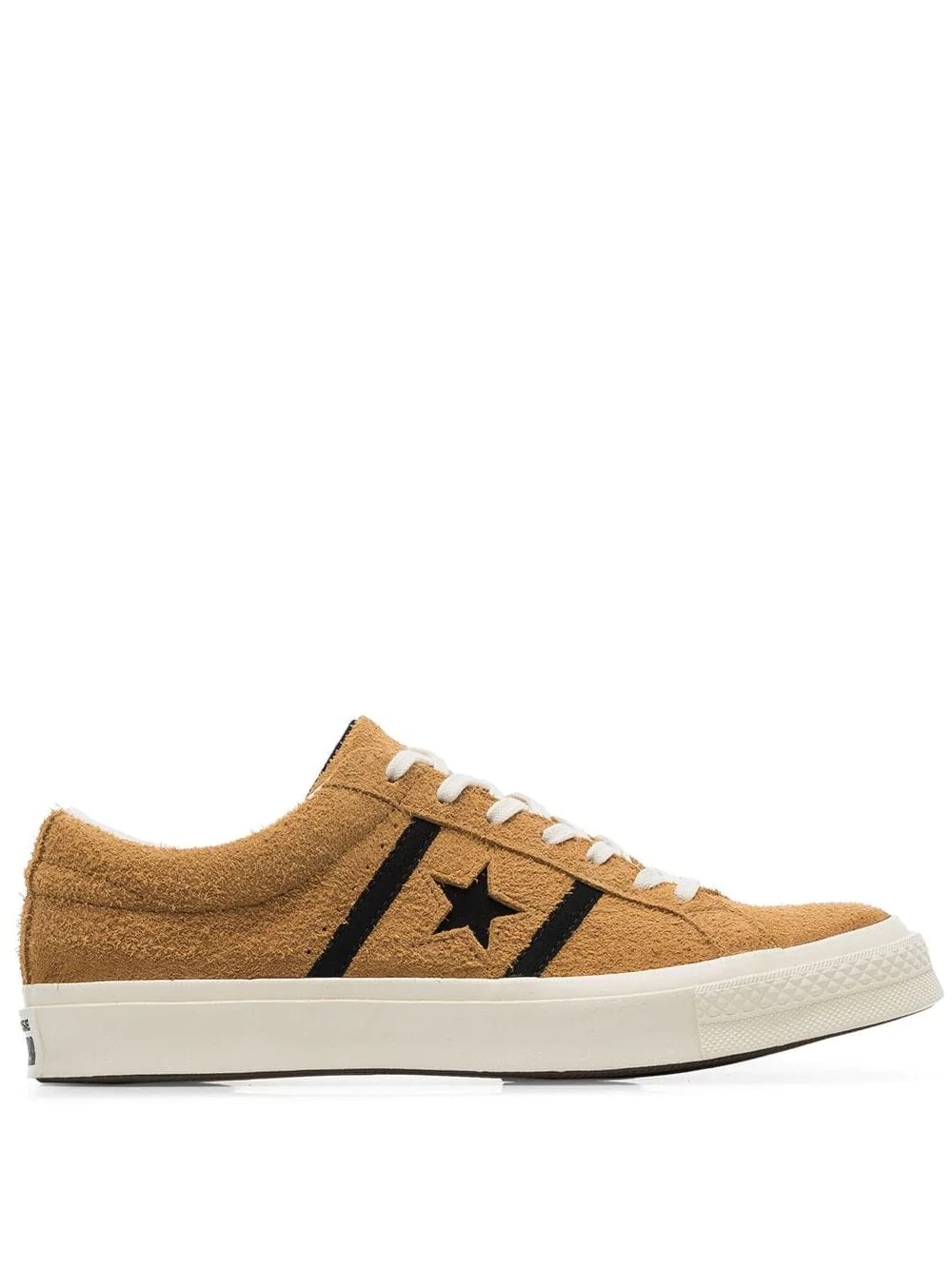 yellow and black one star academy suede leather low top sneakers - 1