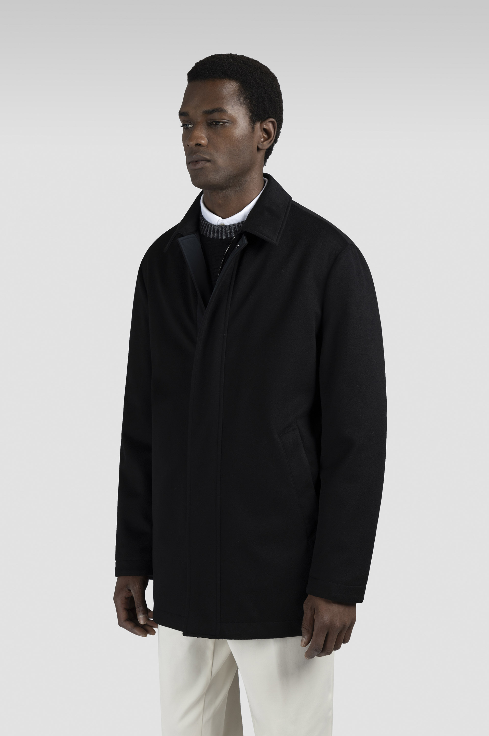 REVERSIBLE CARCOAT IN CASHMERE AND TYPHOON® - 10