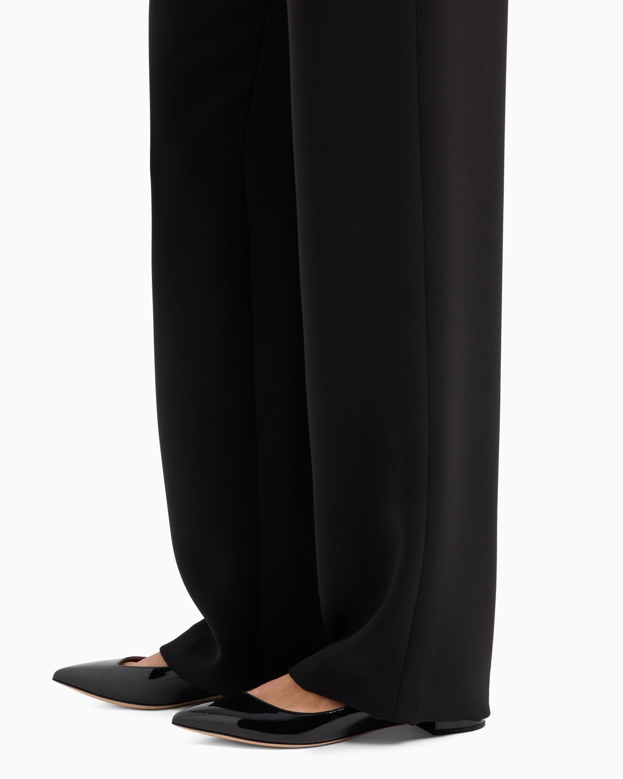 Straight-cut, silk-cady trousers - 5