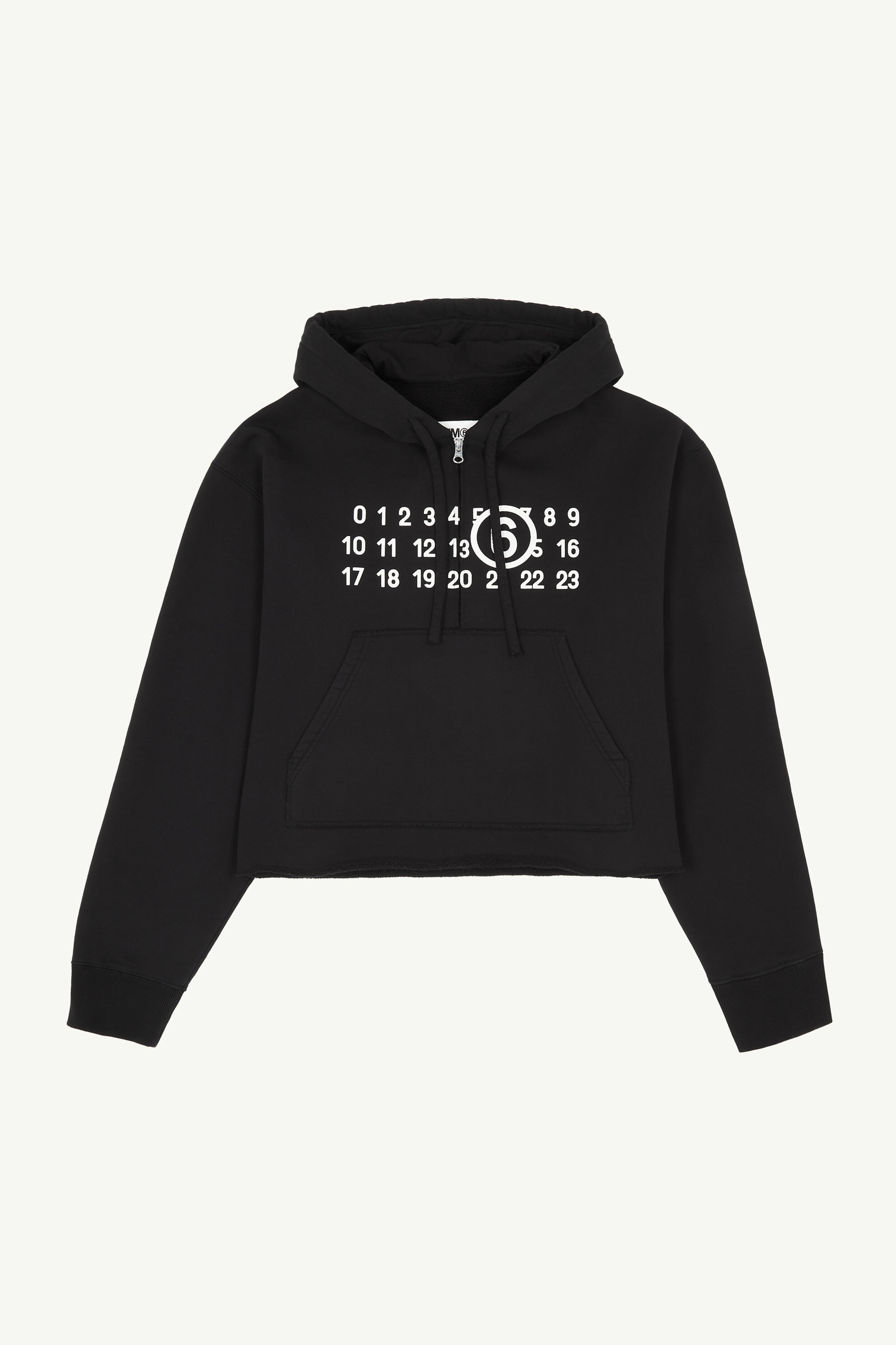 MM6 Maison Margiela Print hooded zip sweatshirt