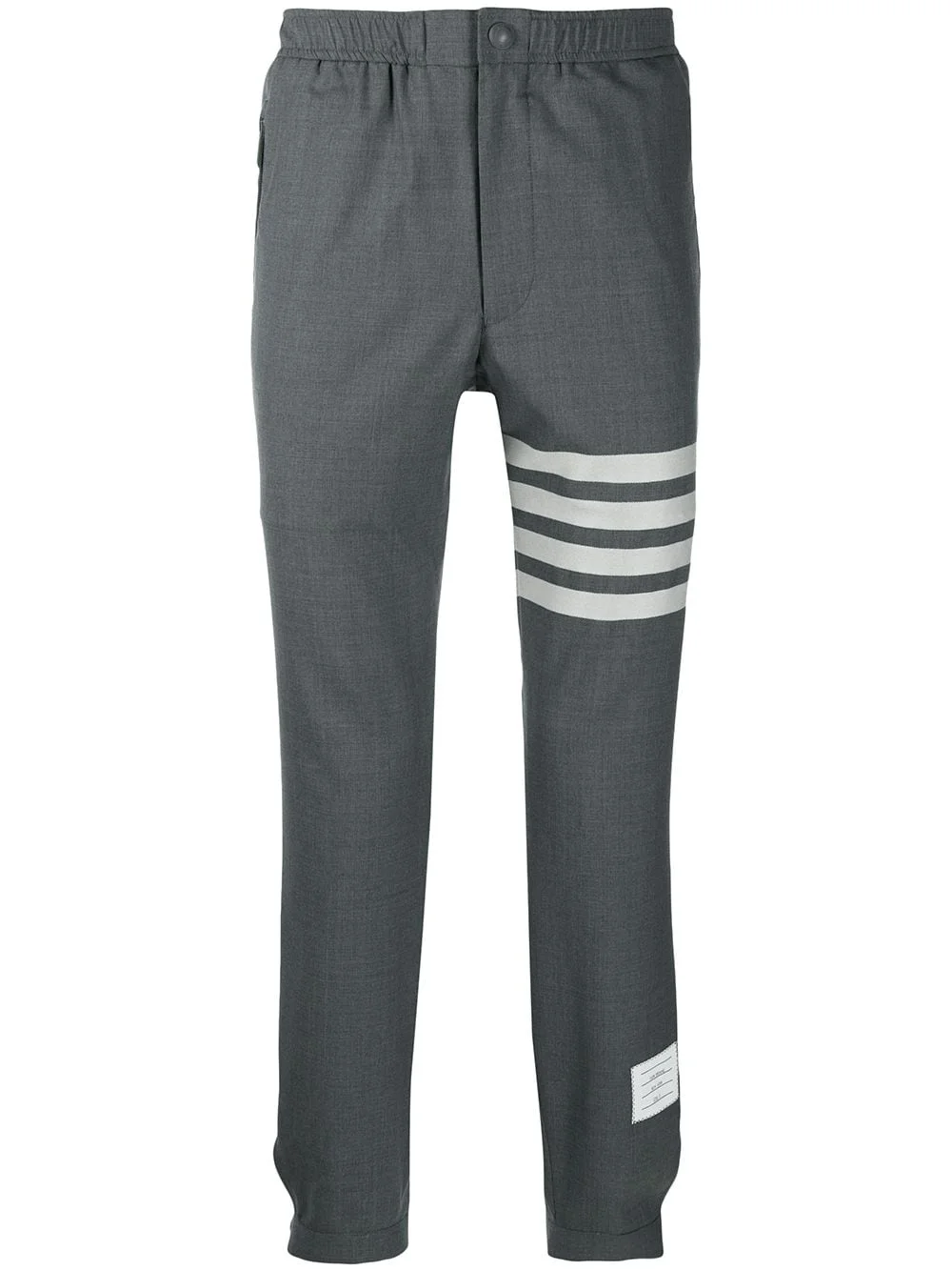 plain weave suiting track pants - 1