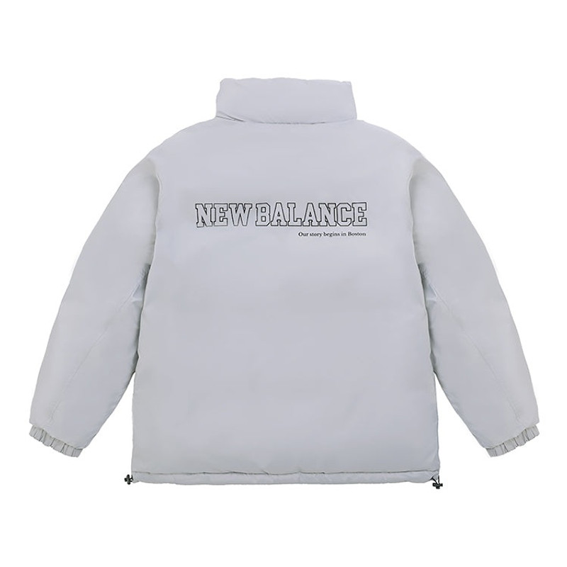 New Balance New Balance Logo Warm Down Jacket 'Grey Khaki' 5PC44273-BEI outlook