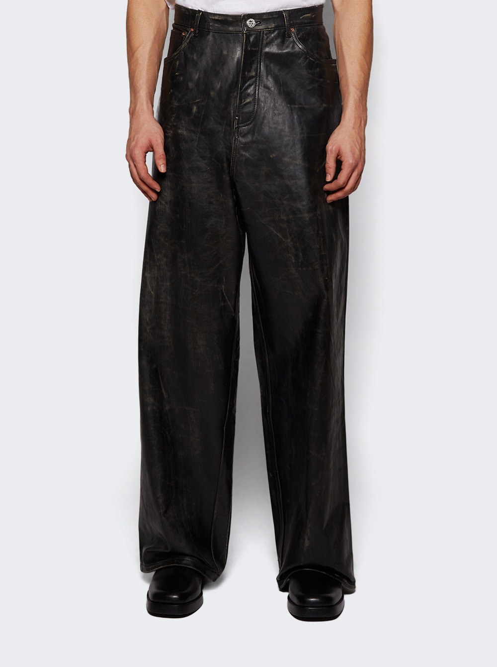 Distressed Pants Black - 3