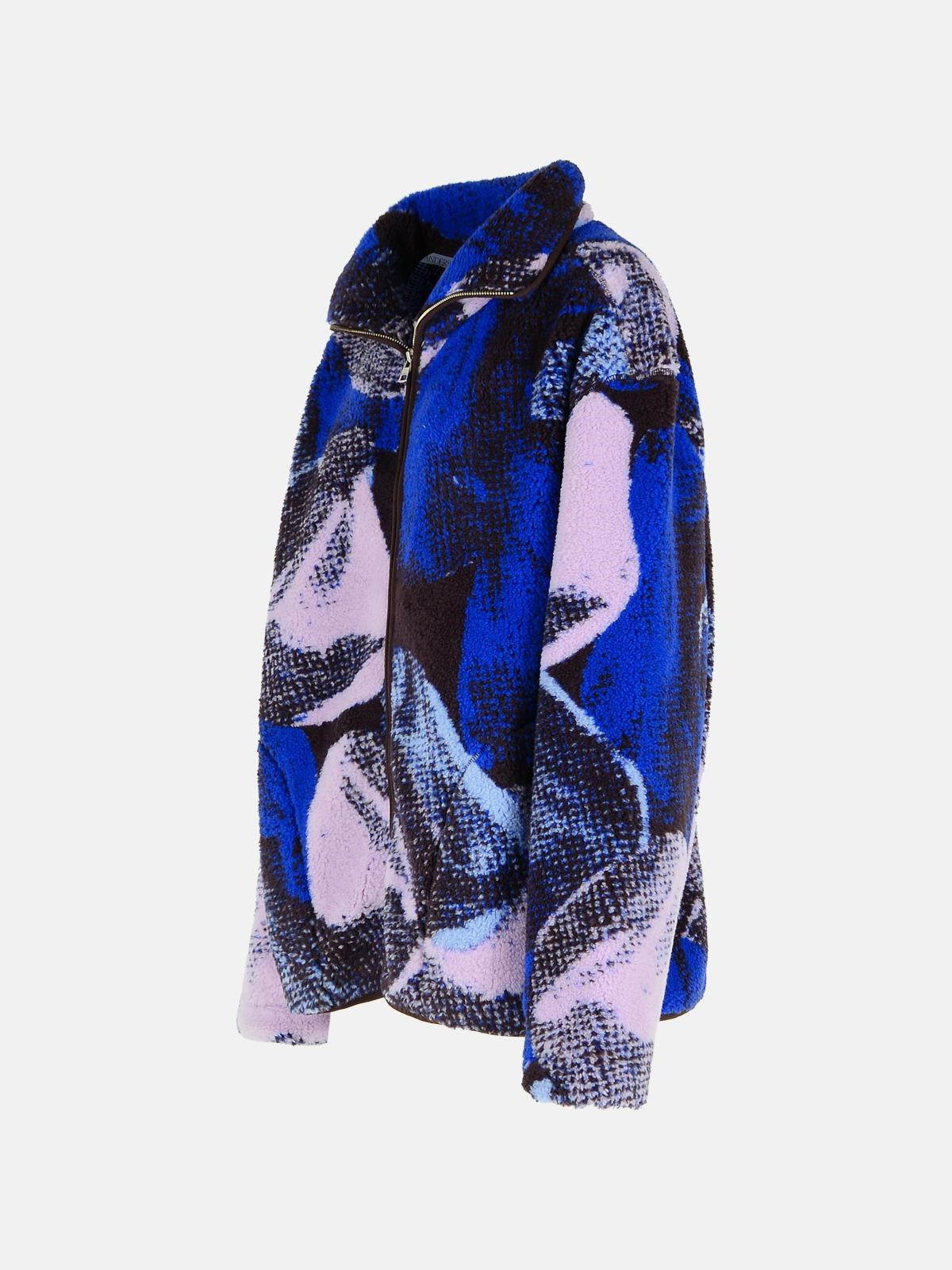 BLUE POLYESTER BLEND FLEECE - 2
