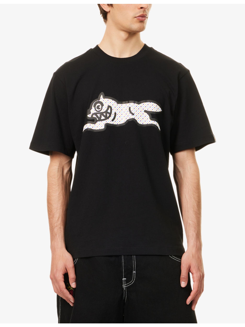 Polka Dot Dog Graphic-Print Cotton T-shir - 3