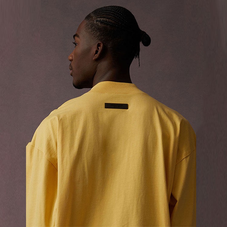 Fear of God Essentials SS23 Long Sleeve Logo Tee 'Light Tuscan' 125BT222012F - 8