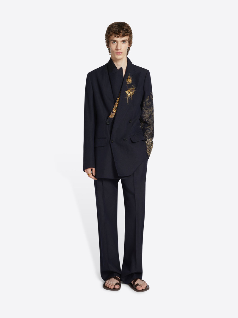 Dries Van Noten WOOL STRAIGHT PANTS outlook