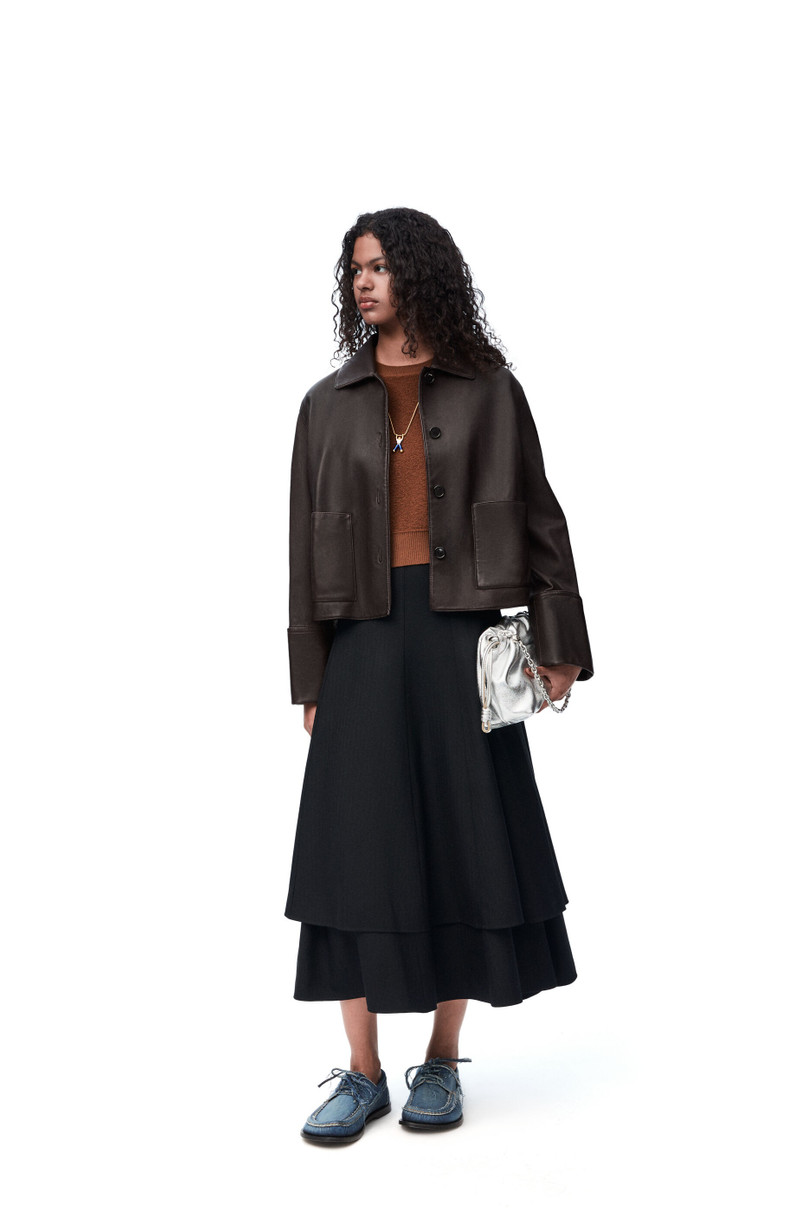 Loewe Double layer skirt in wool outlook