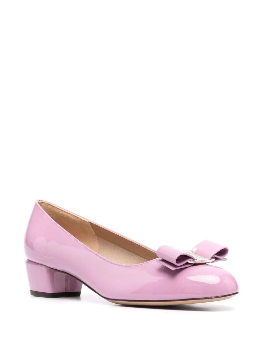 bow-detail logo-plaque pumps - 2