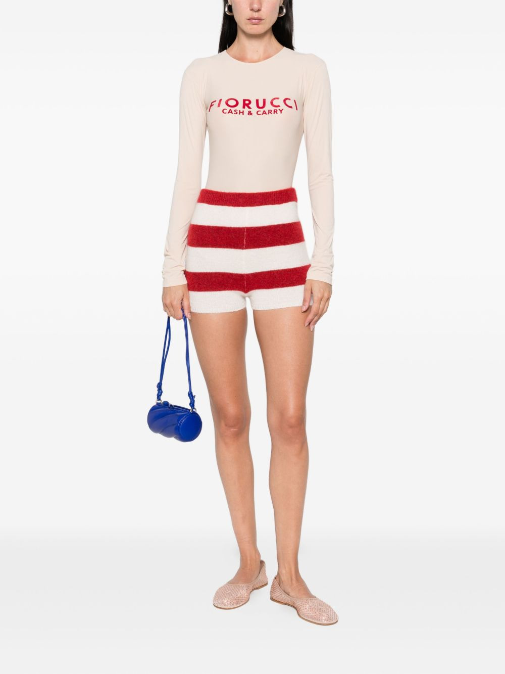 logo-print long-sleeve bodysuit - 2