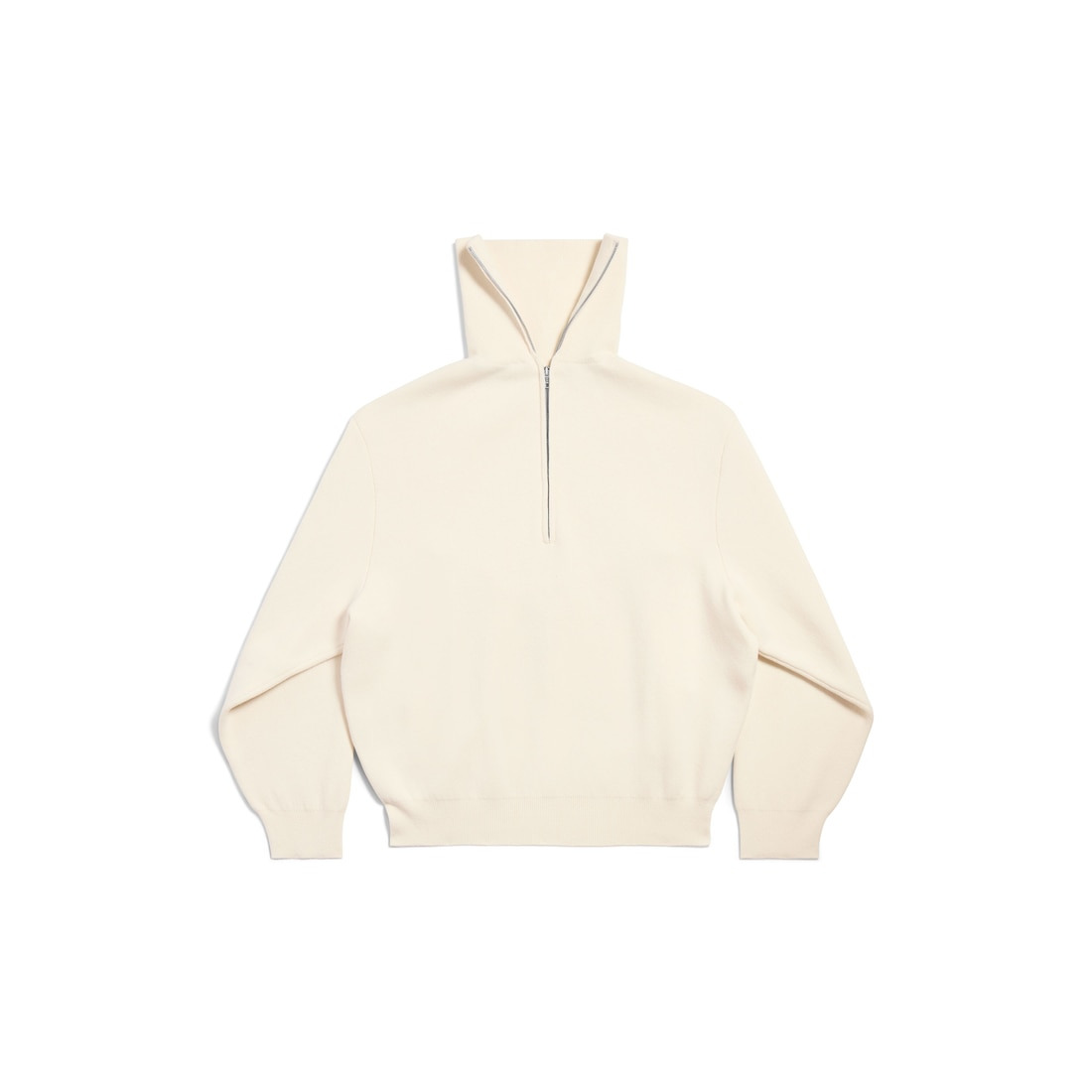 Women's Back-to-front High Neck Sweater in Off White - 6