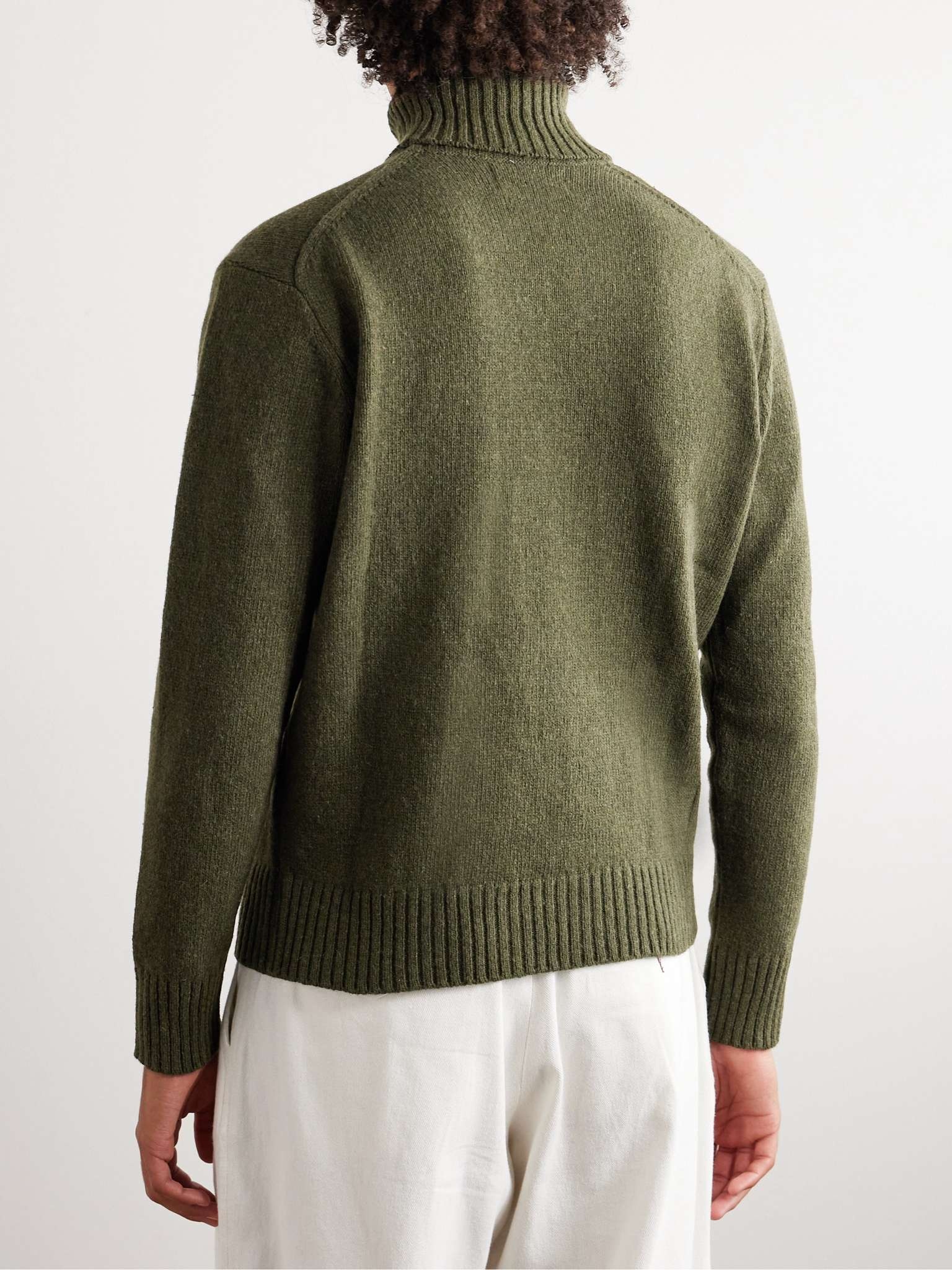 Wool-Blend Rollneck Sweater - 4