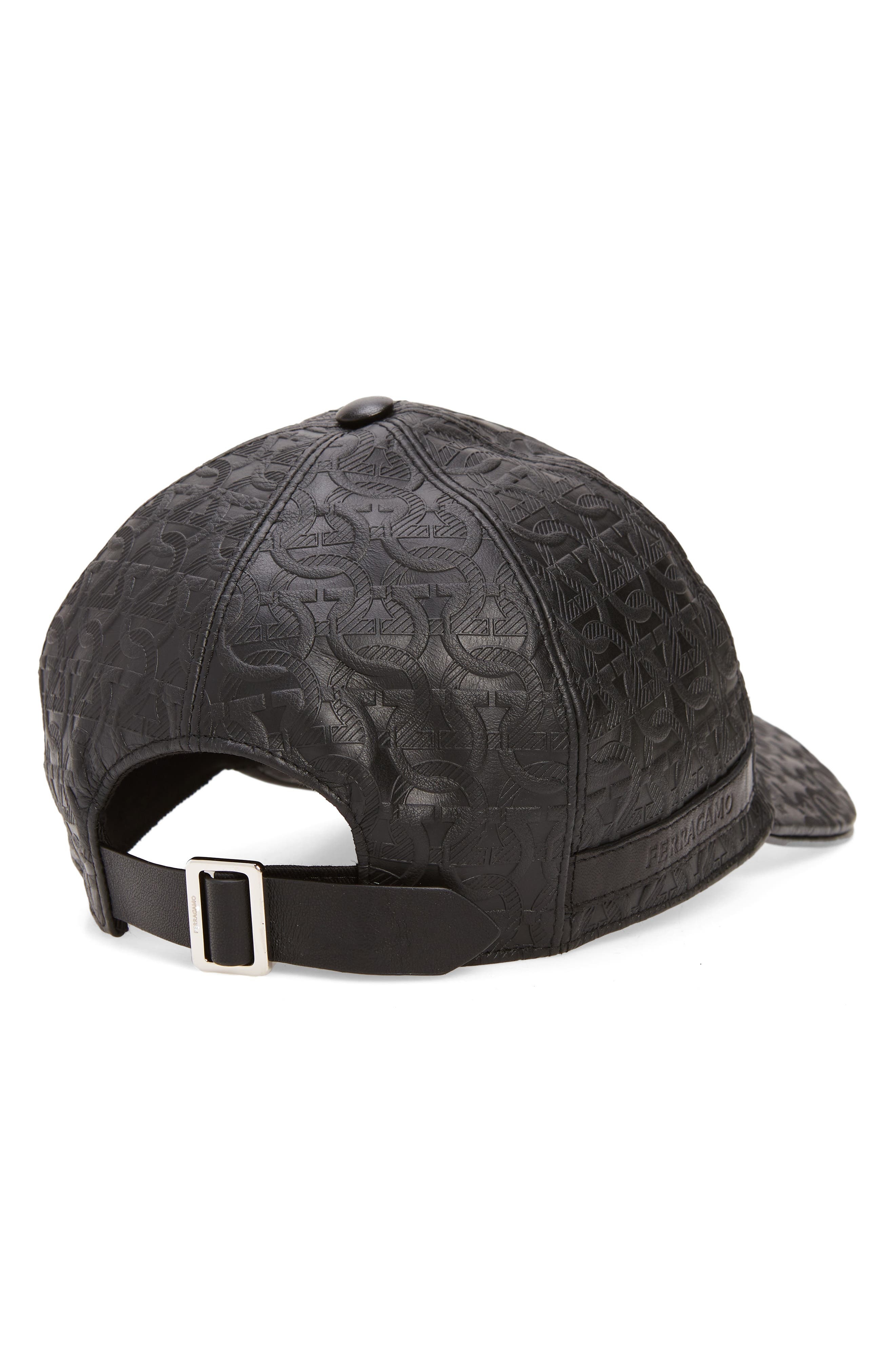 Gancini Leather Baseball Cap - 2