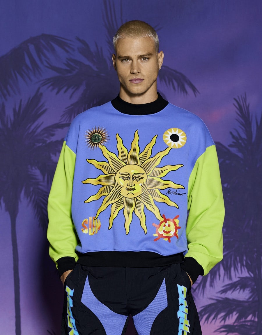 MOSCHINO SUN SMILEY®ORGANIC COTTON SWEATSHIRT - 5