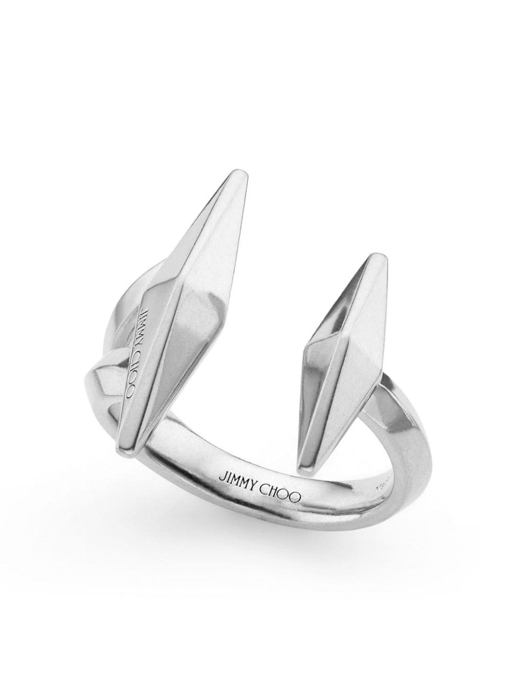 logo-engraved open ring - 2