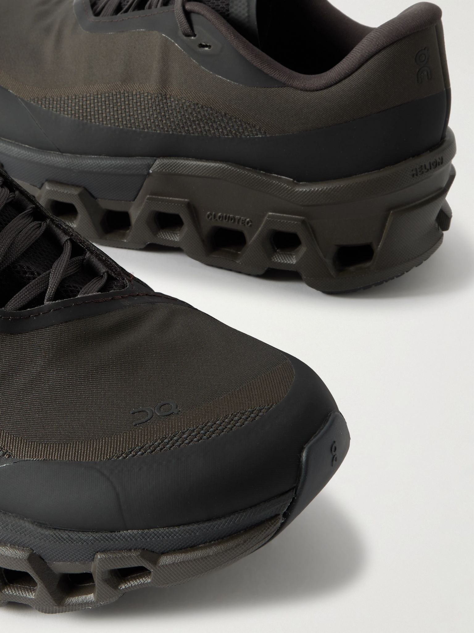 + Post Archive Faction Cloudmonster 2 rubber-trimmed mesh sneakers Chocolate - 4