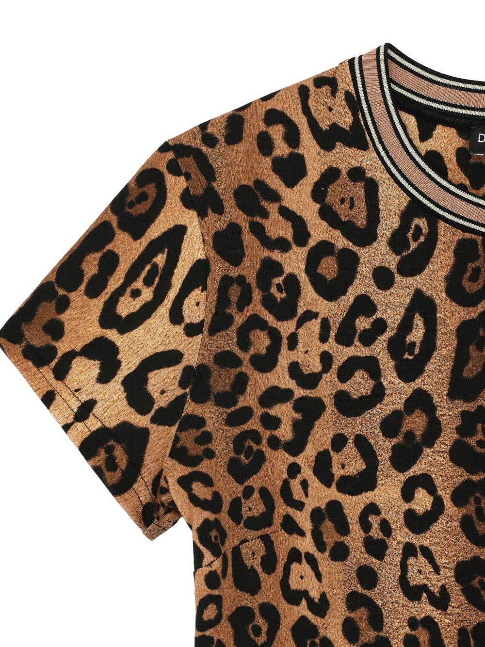 leopard-print crew-neck T-shirt - 4