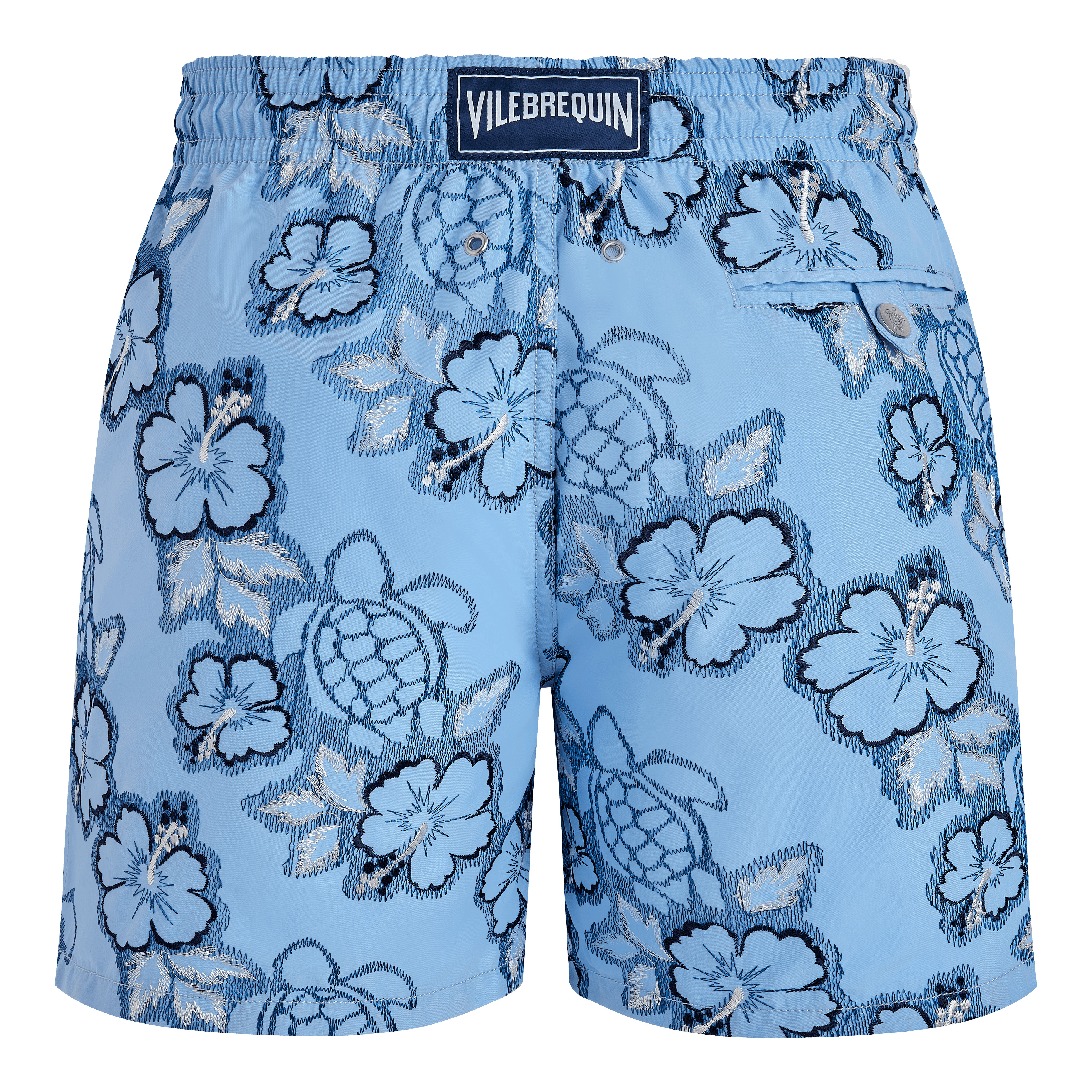Men Swim Trunks Embroidered Hibiscus - Limited Edition - 2
