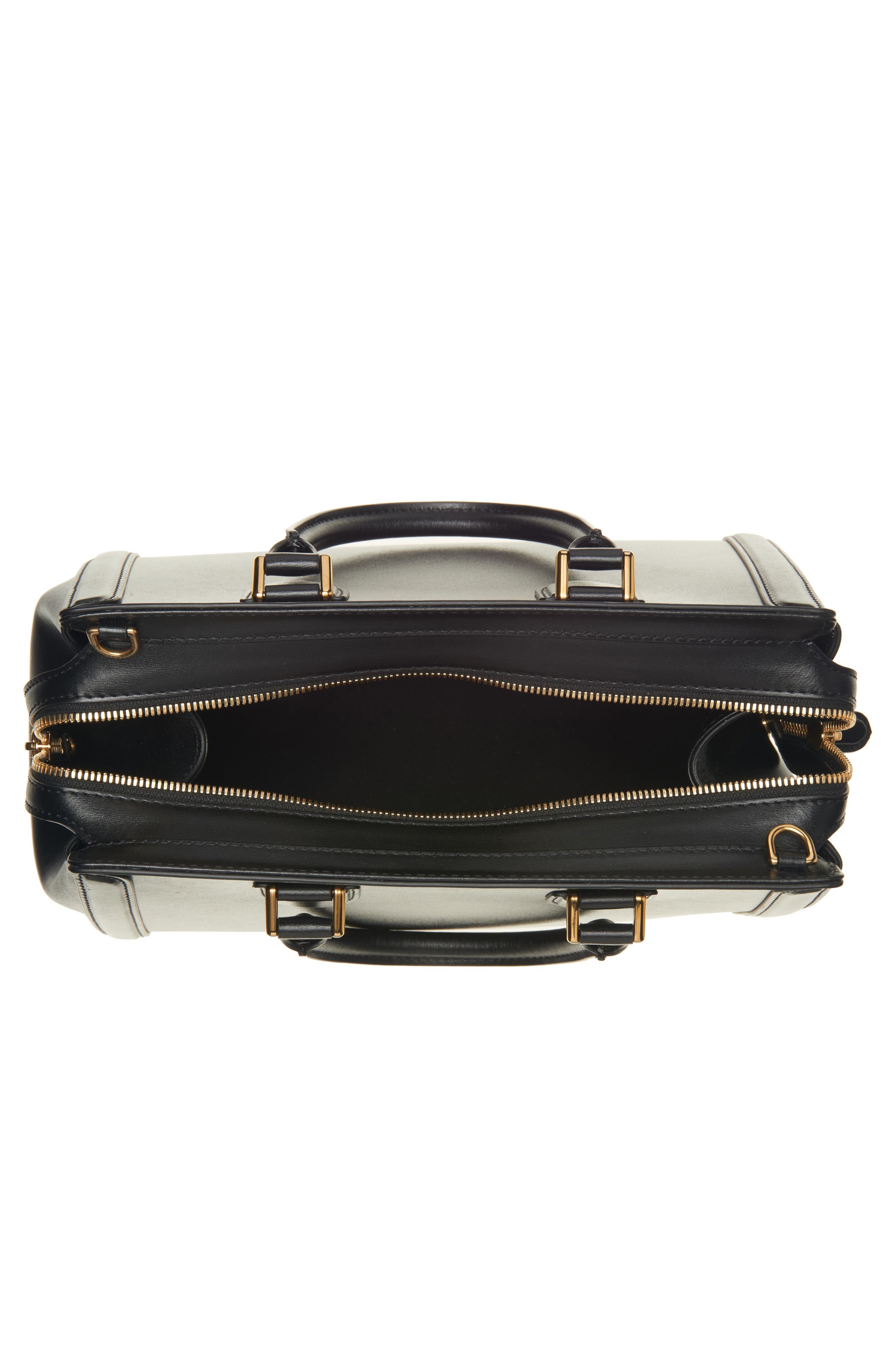 McQueen Large Birdee Boston Handbag in Black/Gold at Nordstrom - 5