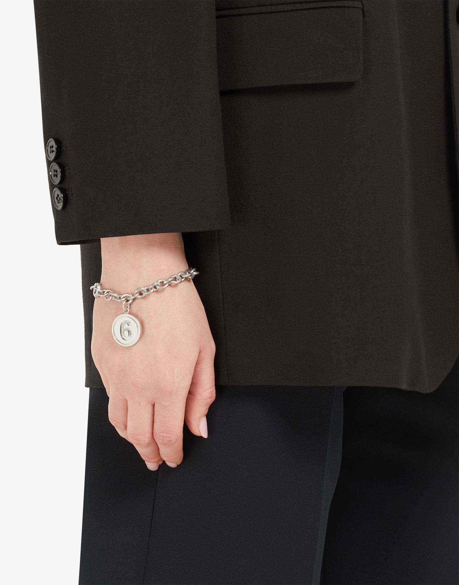 6 logo pendant bracelet - 4