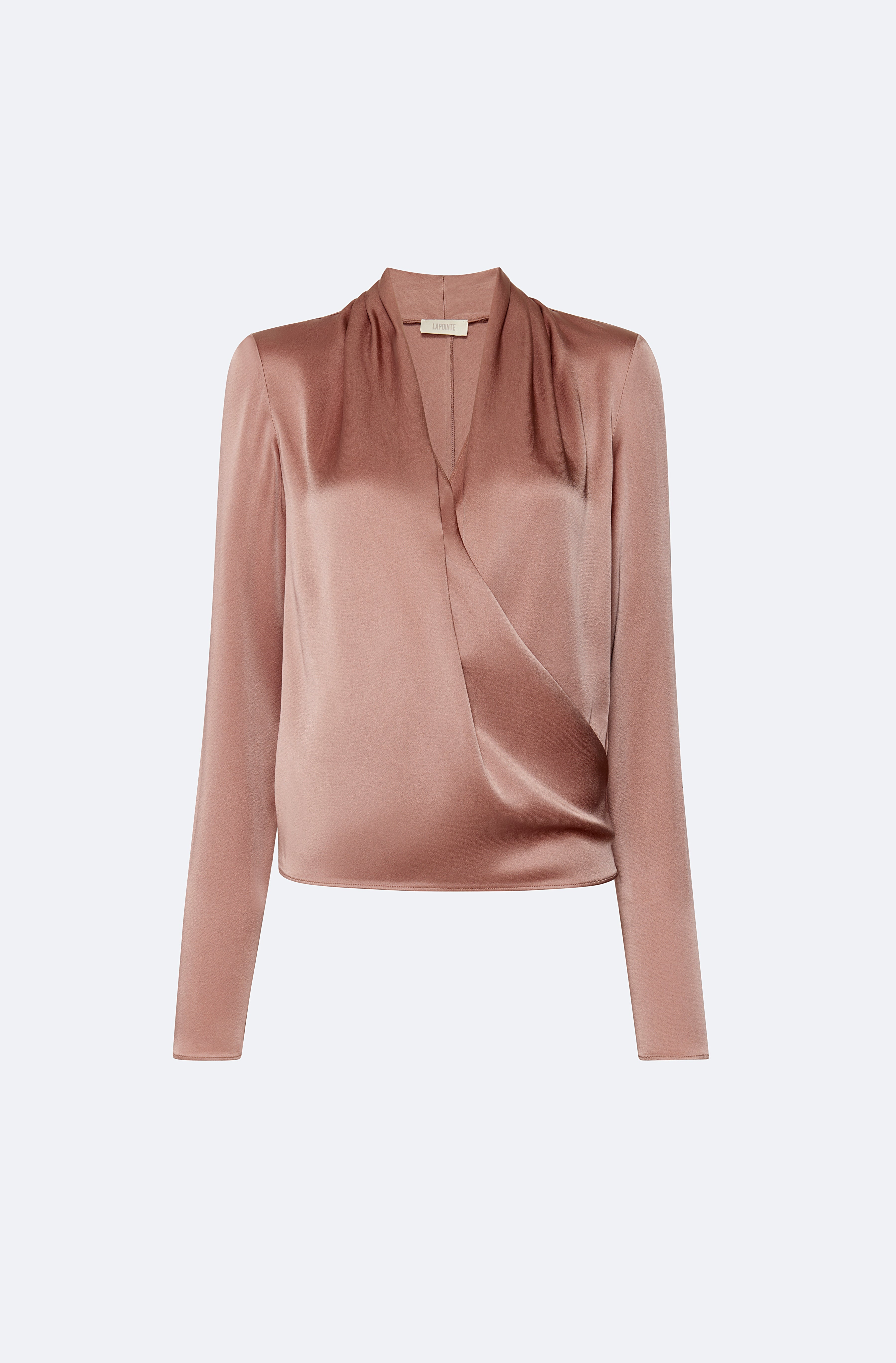 Satin Wrap Top - 1