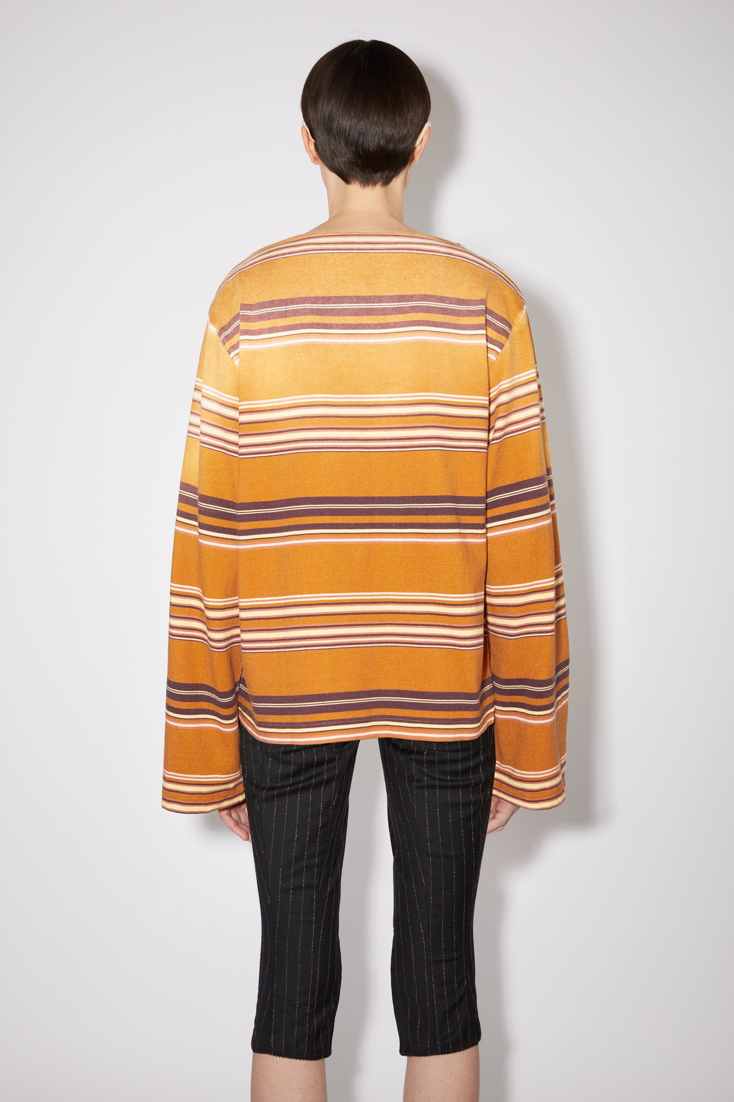 Striped t-shirt - Rust orange - 3