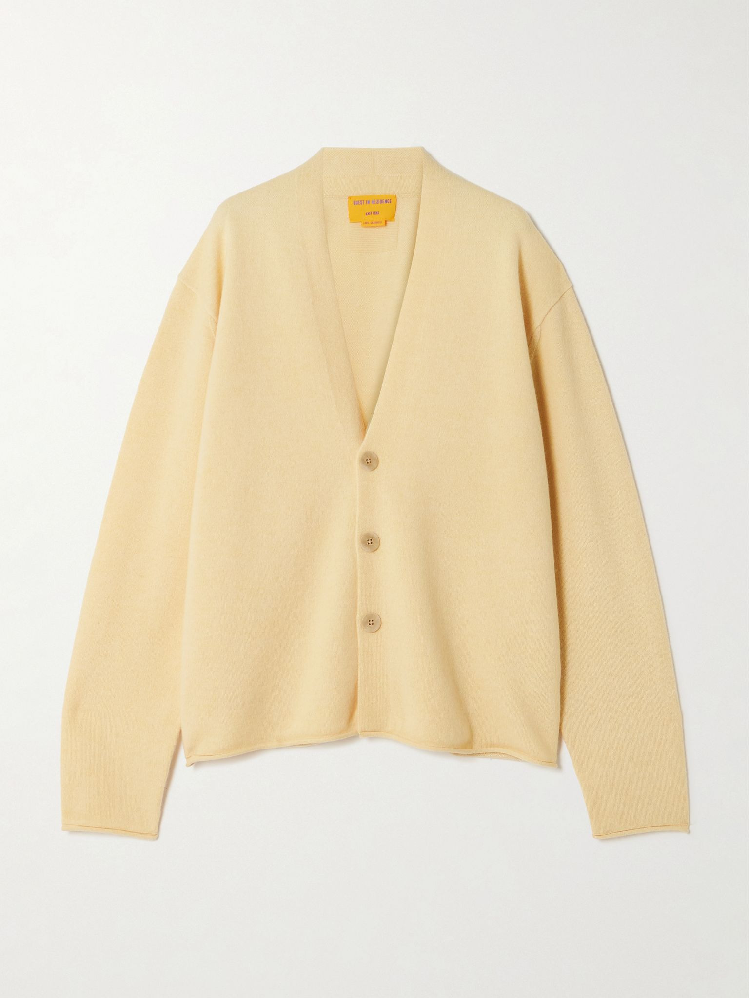 Everywear oversized cashmere cardigan Yellow - 1