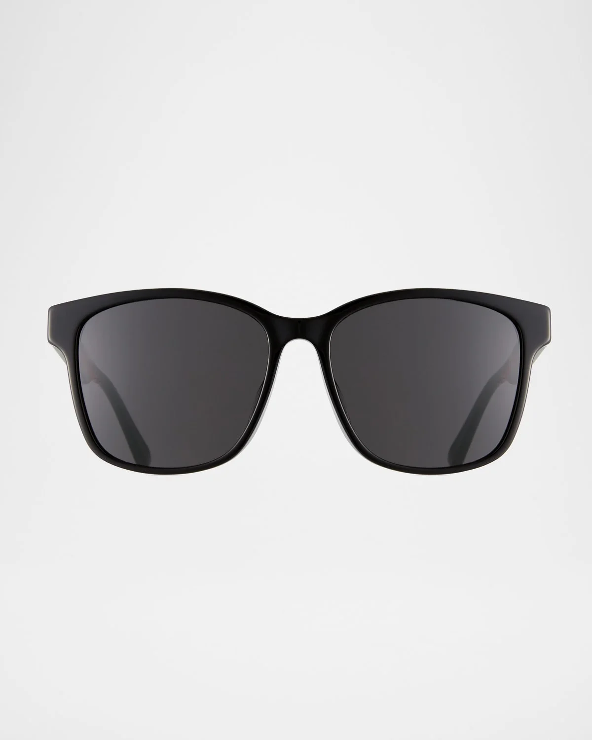 Men's Square Acetate Sunglasses with Signature Web - 1