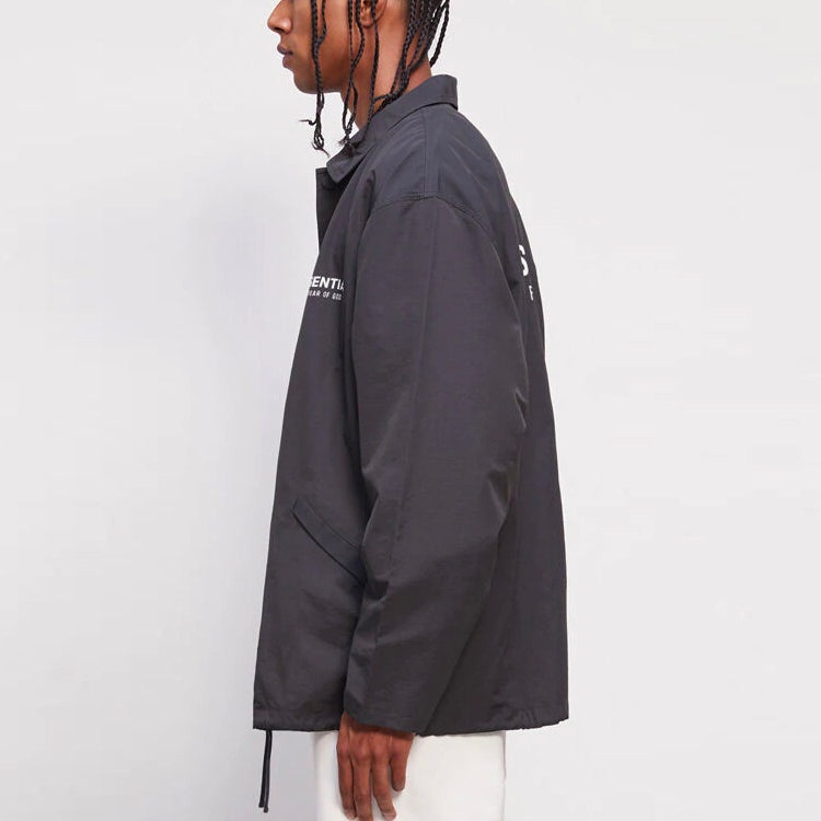 Fear of God Essentials SS21 Coach Jacket Black 0202250500021001 - 7