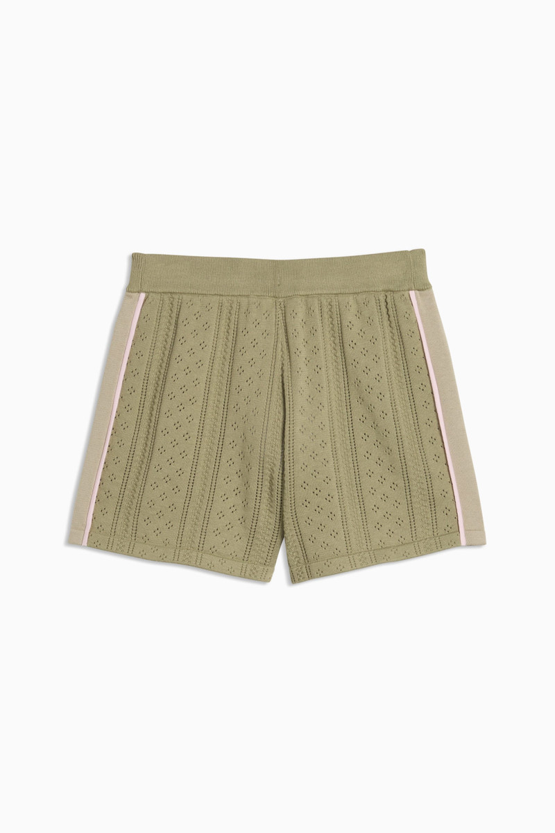 PUMA PUMA x MADHAPPY Women's Pointelle Knitted Shorts outlook