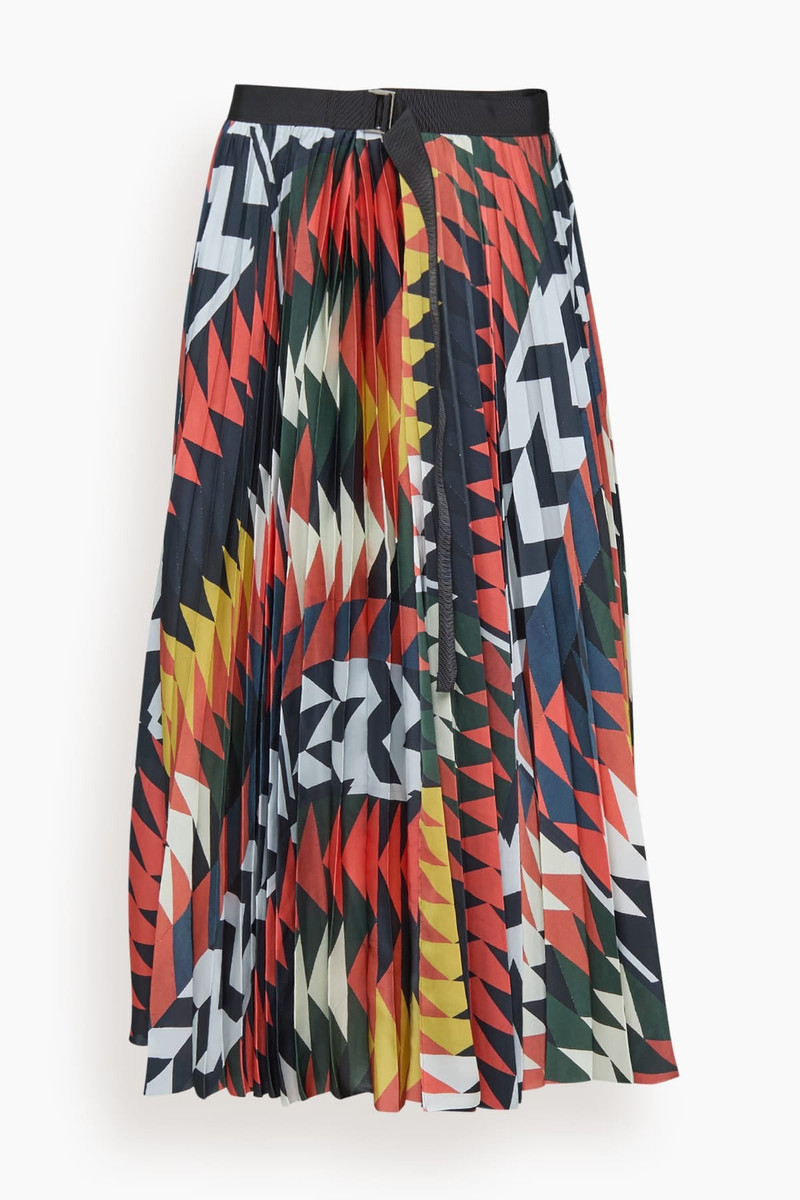 Sacai x A.P.C. Quilts Skirt in Orange Multi 1