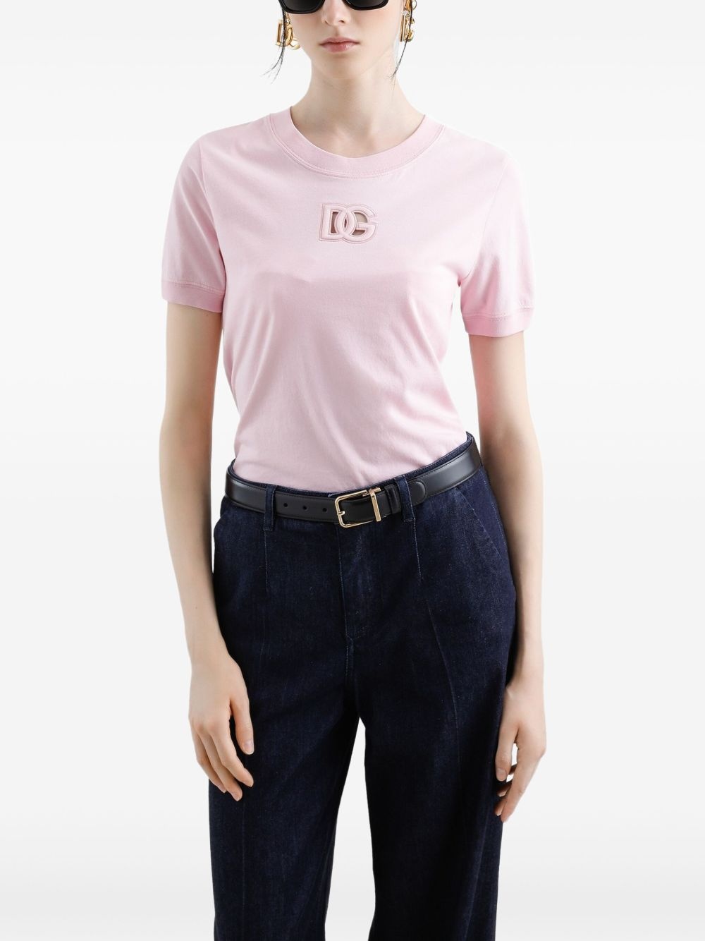 logo-embroidered T-shirt - 4