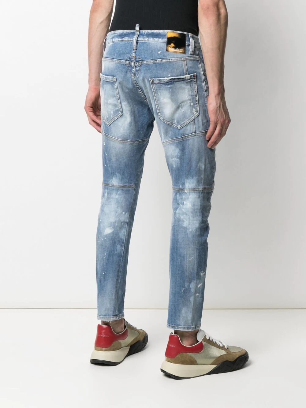 distressed-effect skinny jeans - 4