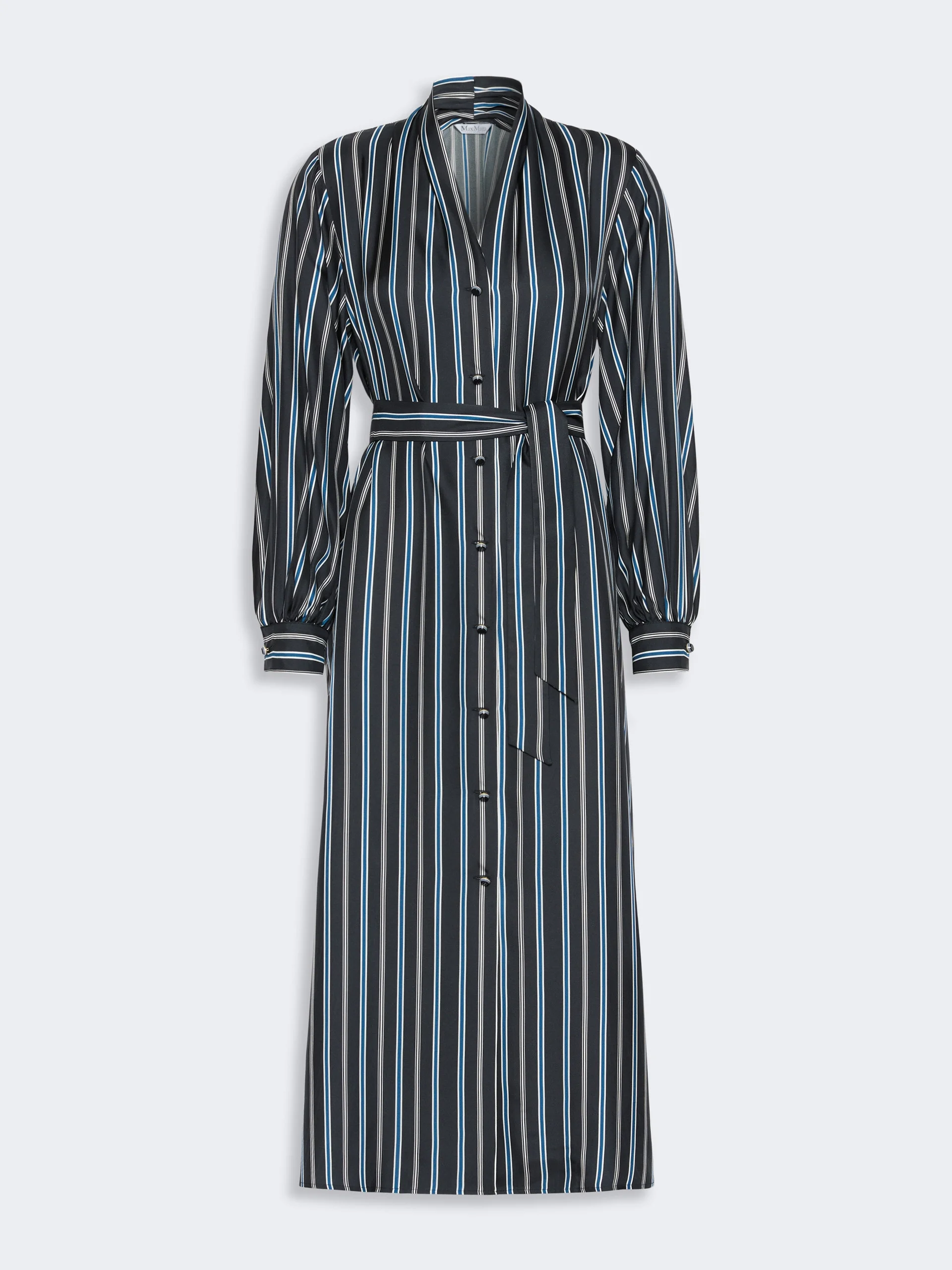 TAURO Printed twill shirt dress - ULTRAMARINE - 1