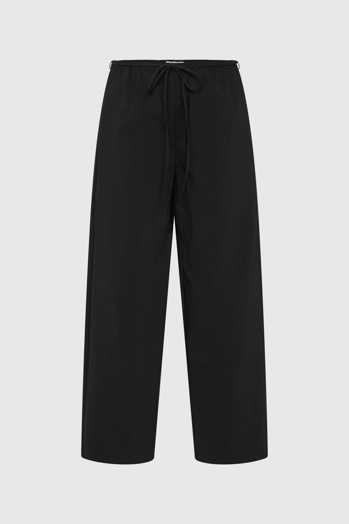 Fine Rouleau Crop Pants - Black - 1