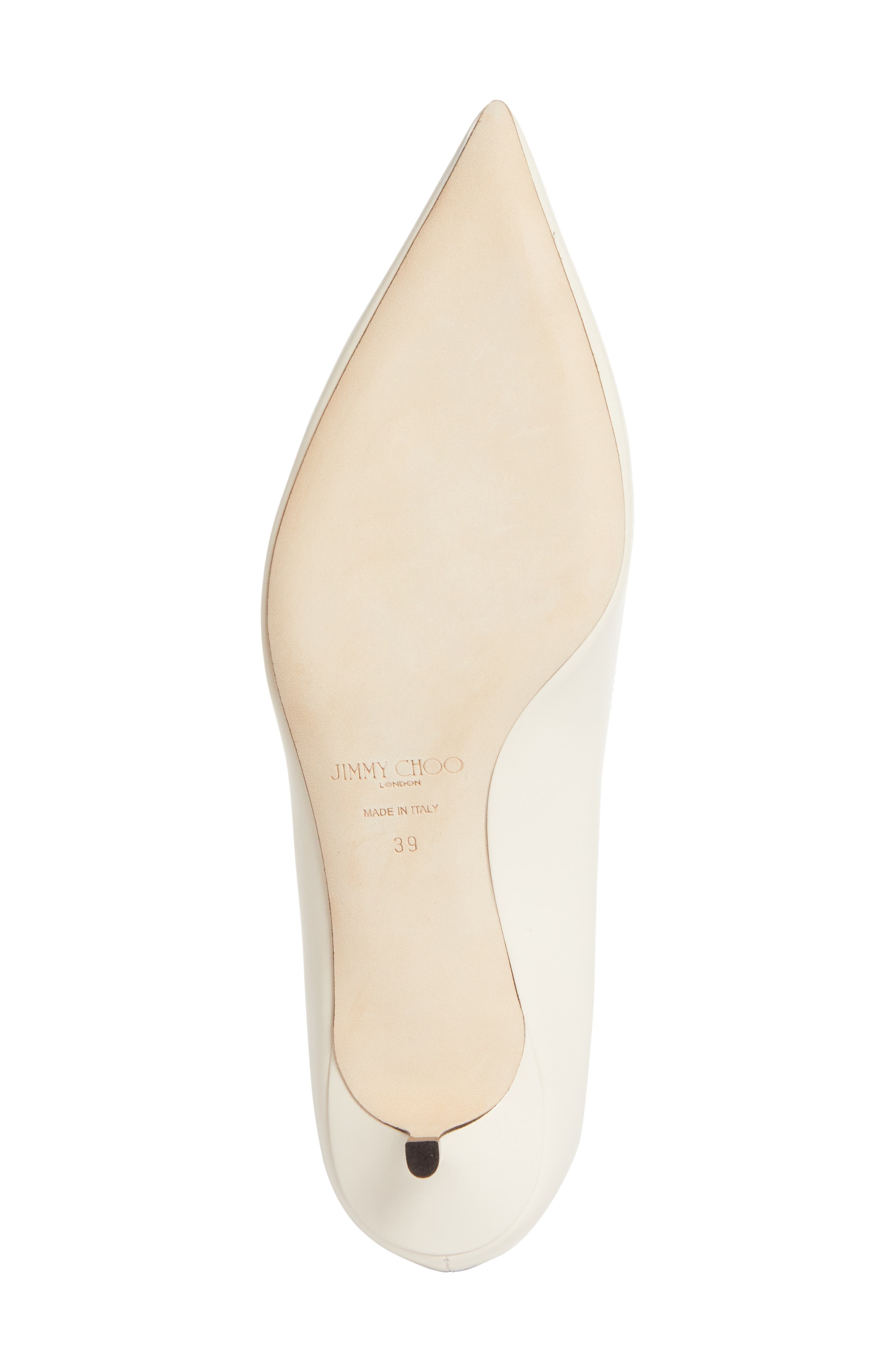 Jimmy Choo Amelia Pointed Toe Kitten Heel Pump in Latte at Nordstrom - 6