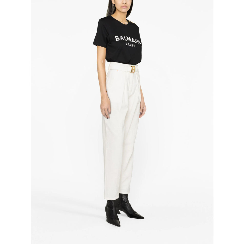 Balmain Black Tops - T-Shirts & Jerseys Women - 3