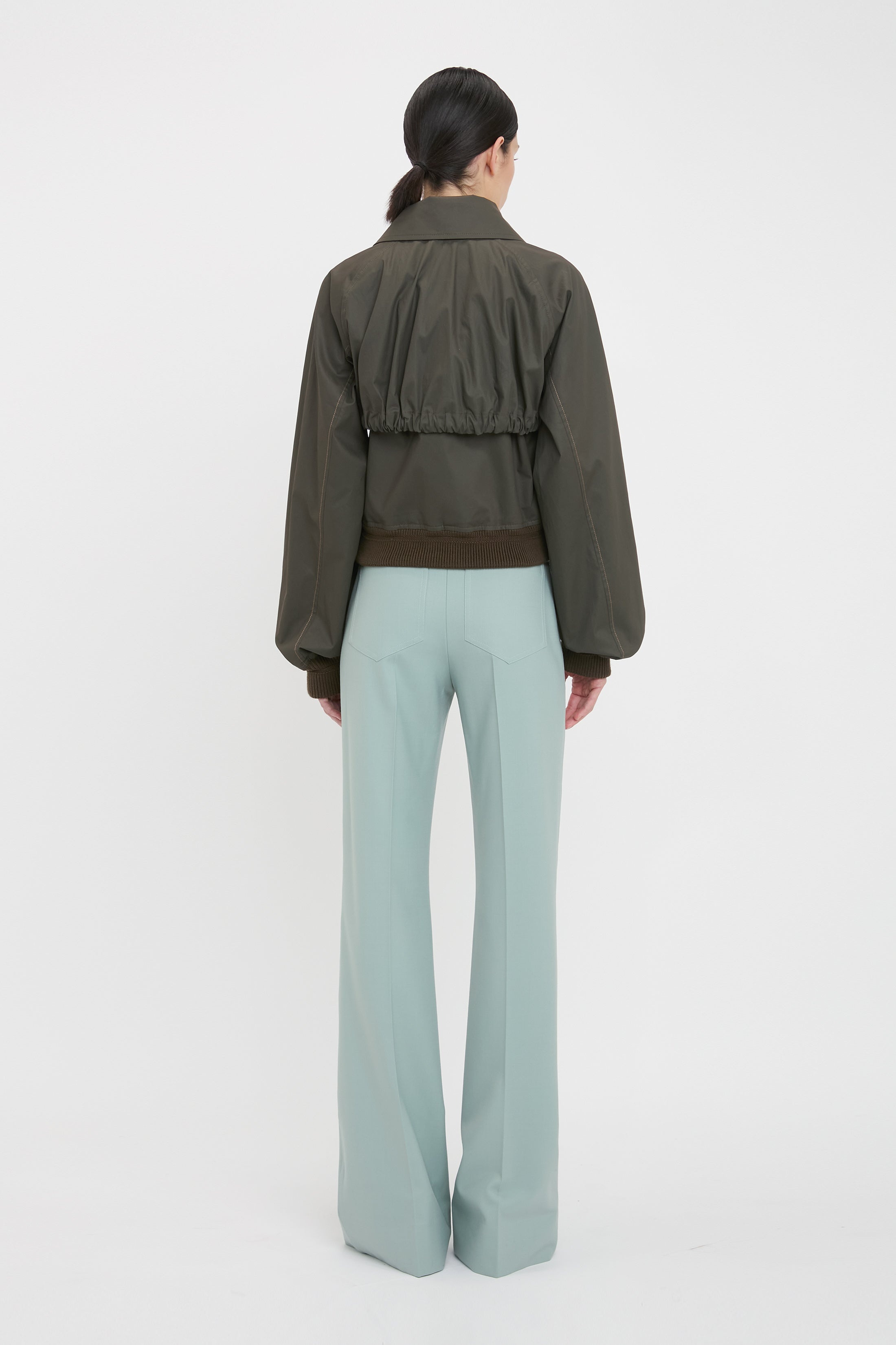 Harrington Bomber Jacket In Khaki - 4