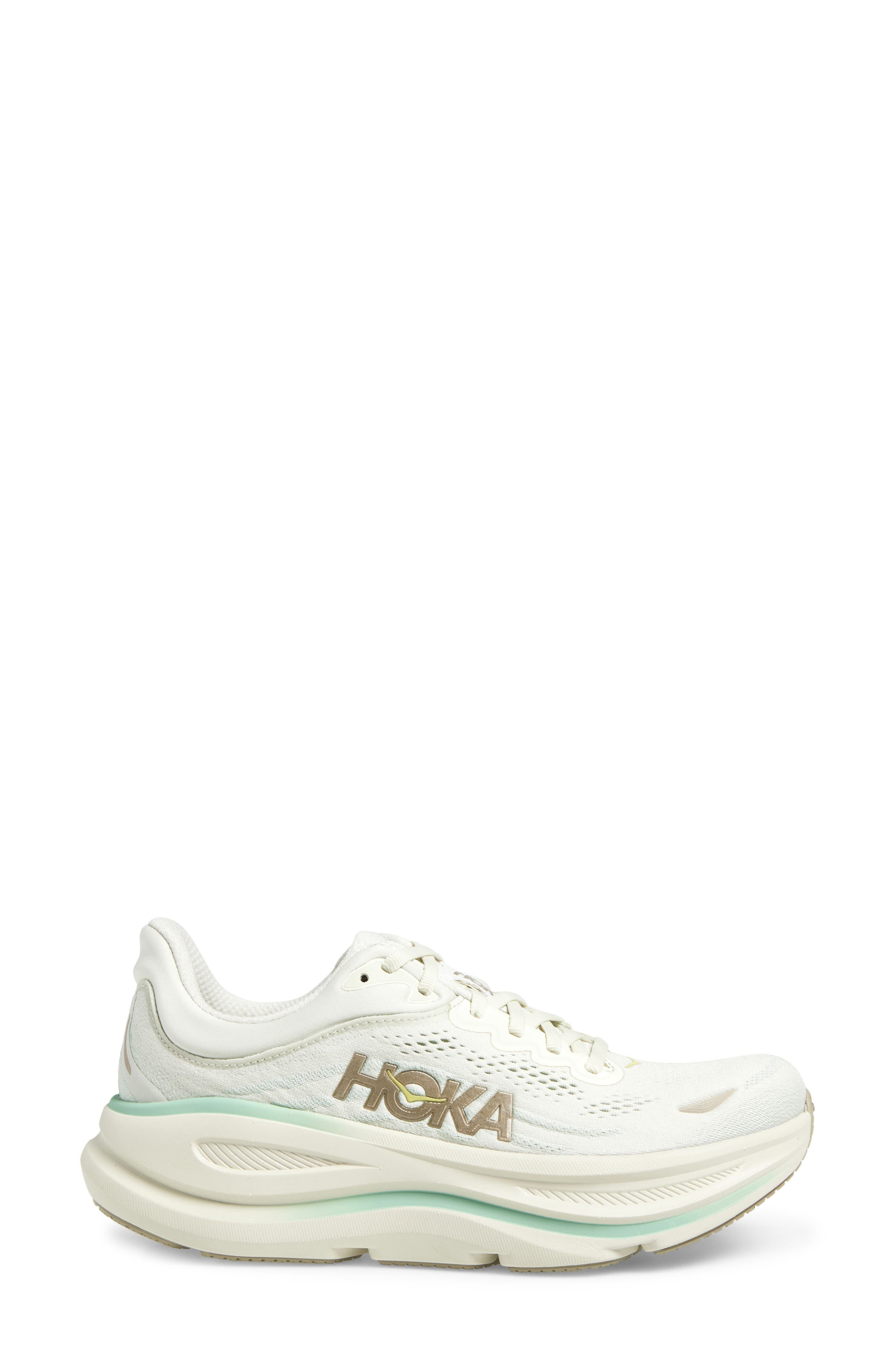 HOKA Bondi 9 Running Shoe in Truffle Salt /Sea Glass at Nordstrom - 3