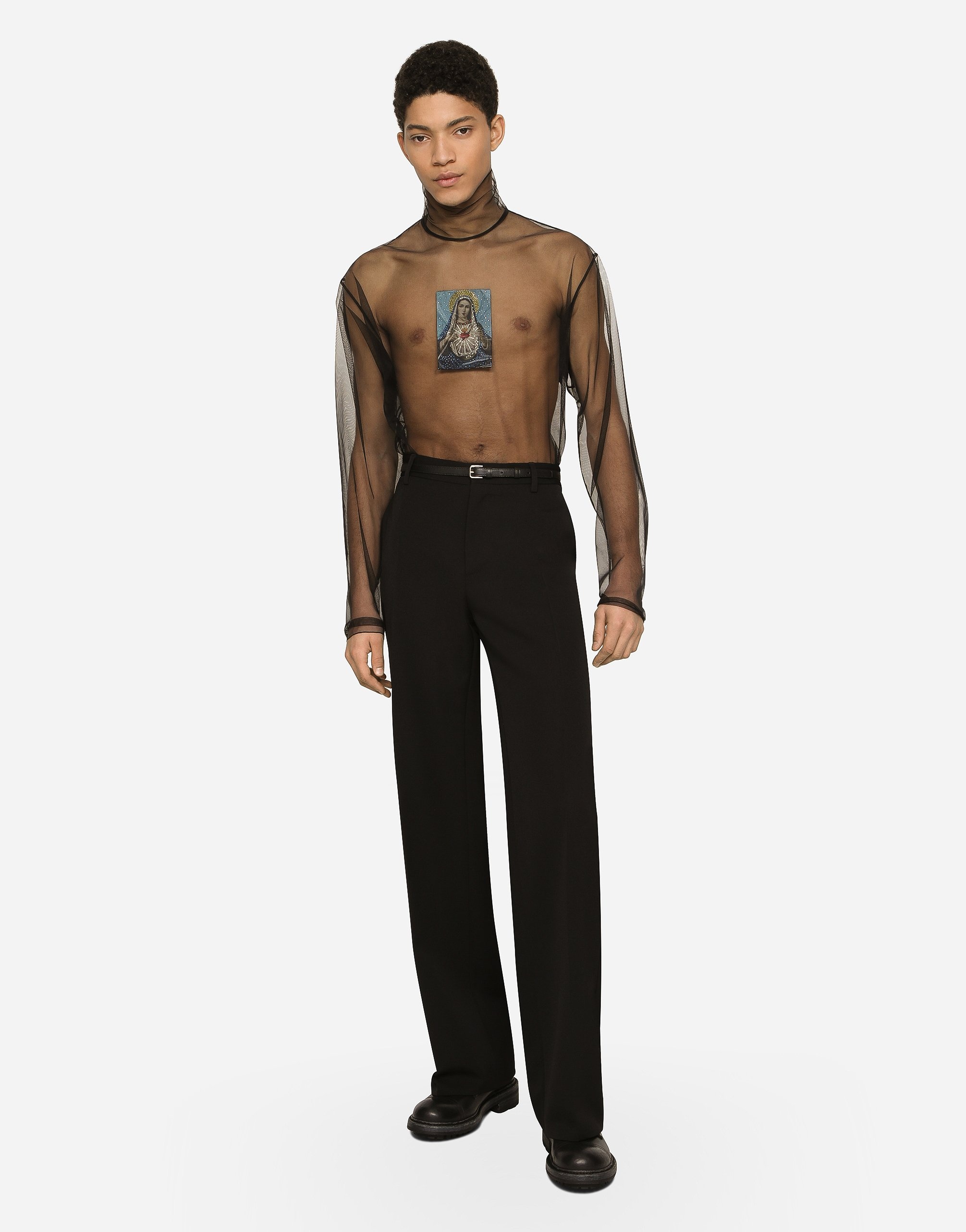 Straight-leg wool pants - 2