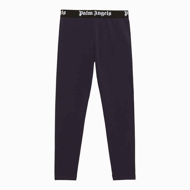 Navy leggings with logoed elastic - 1